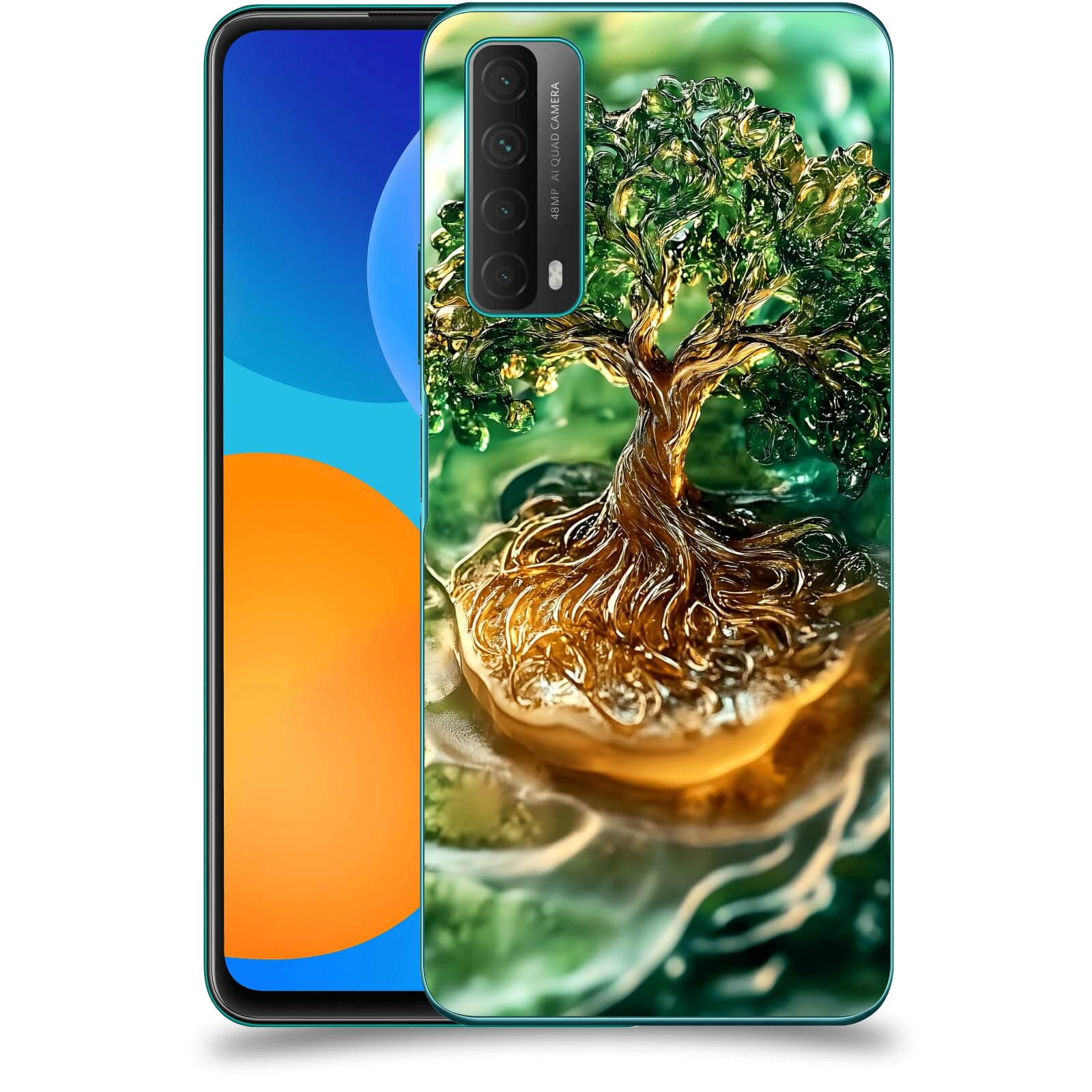 ACOVER Kryt na mobil Huawei P Smart 2021 - Golden Moss III