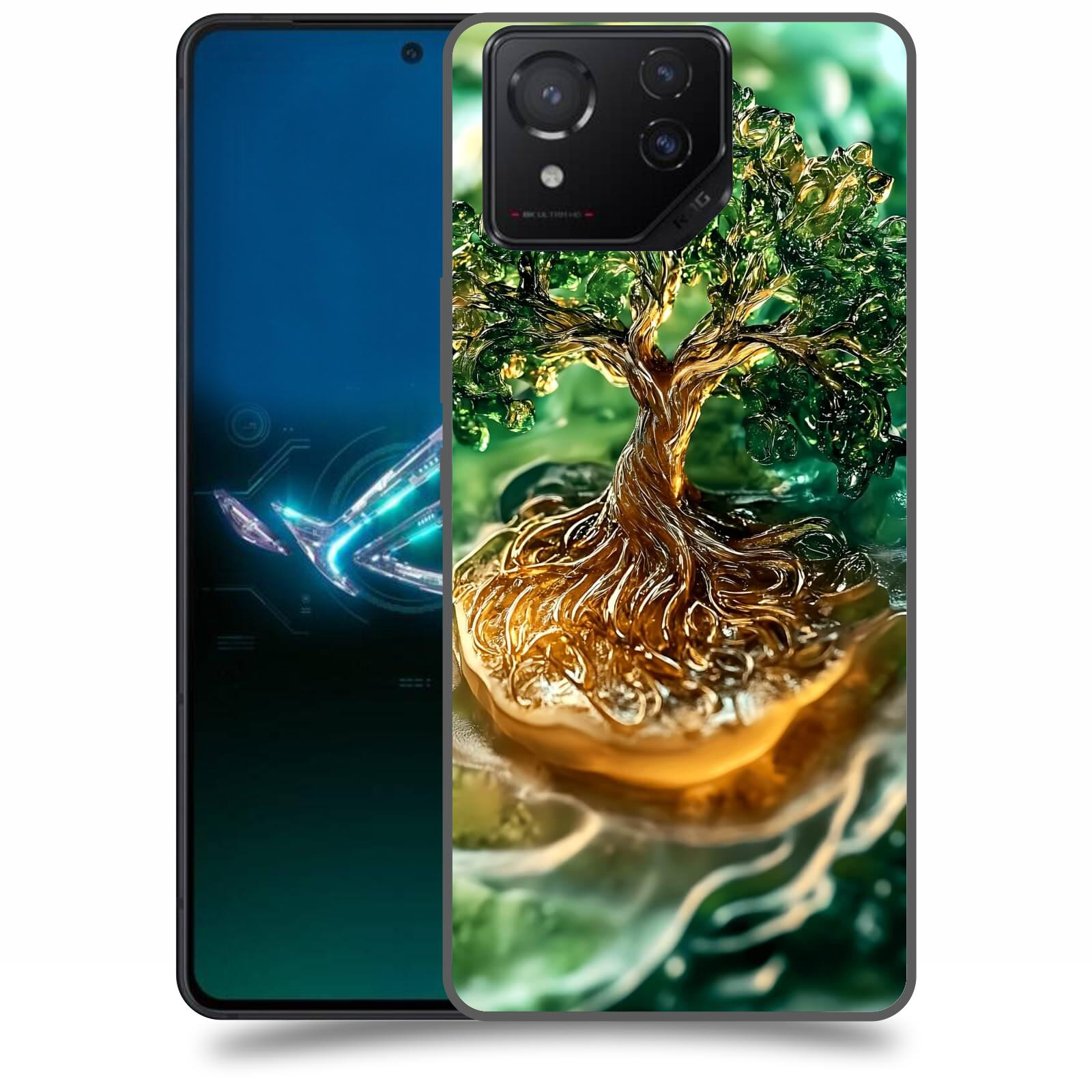 ACOVER Kryt na mobil Asus ROG Phone 8 - Golden Moss III
