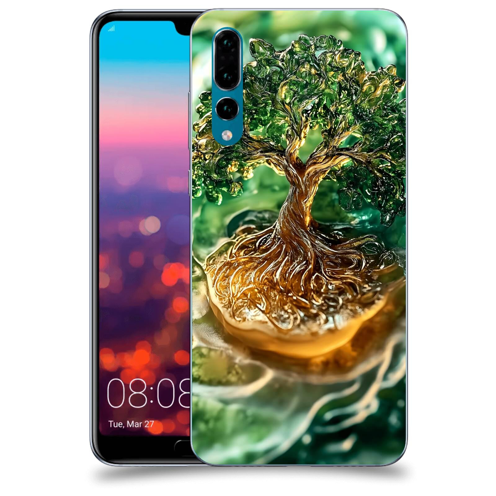 ACOVER Kryt na mobil Huawei P20 Pro - Golden Moss III