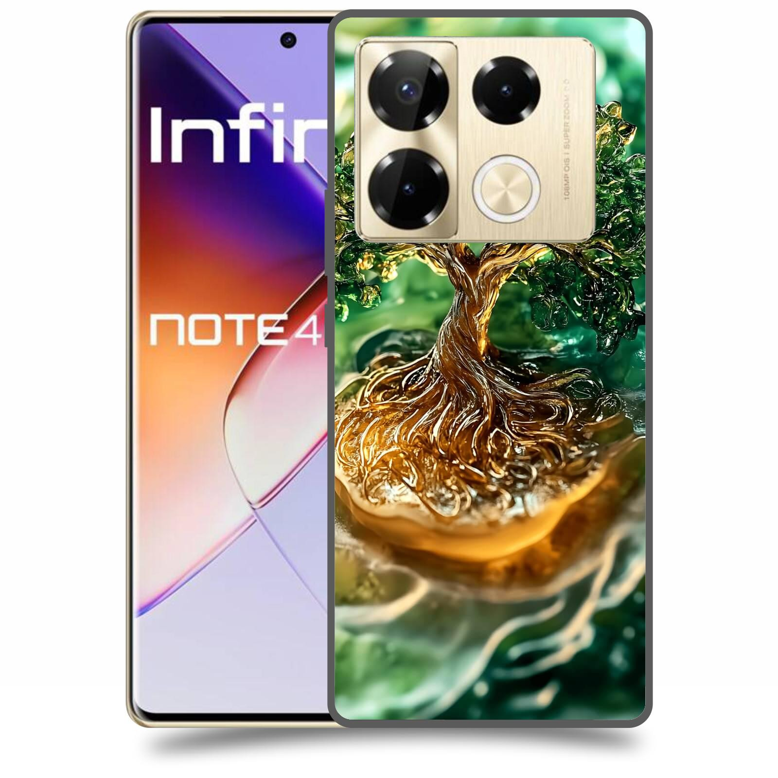 ACOVER Kryt na mobil Infinix Note 40 PRO - Golden Moss III