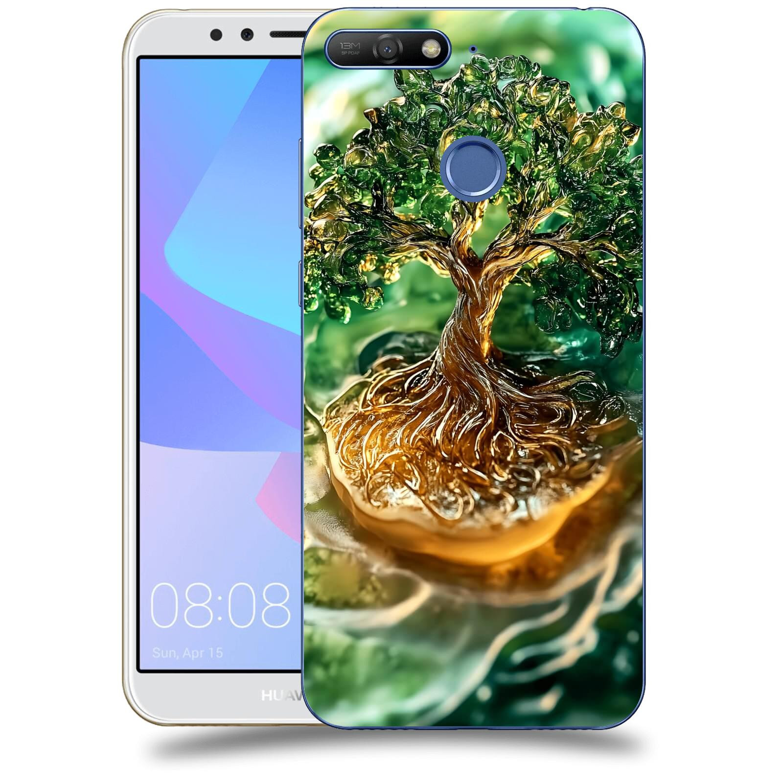 ACOVER Kryt na mobil Huawei Y6 Prime 2018 - Golden Moss III