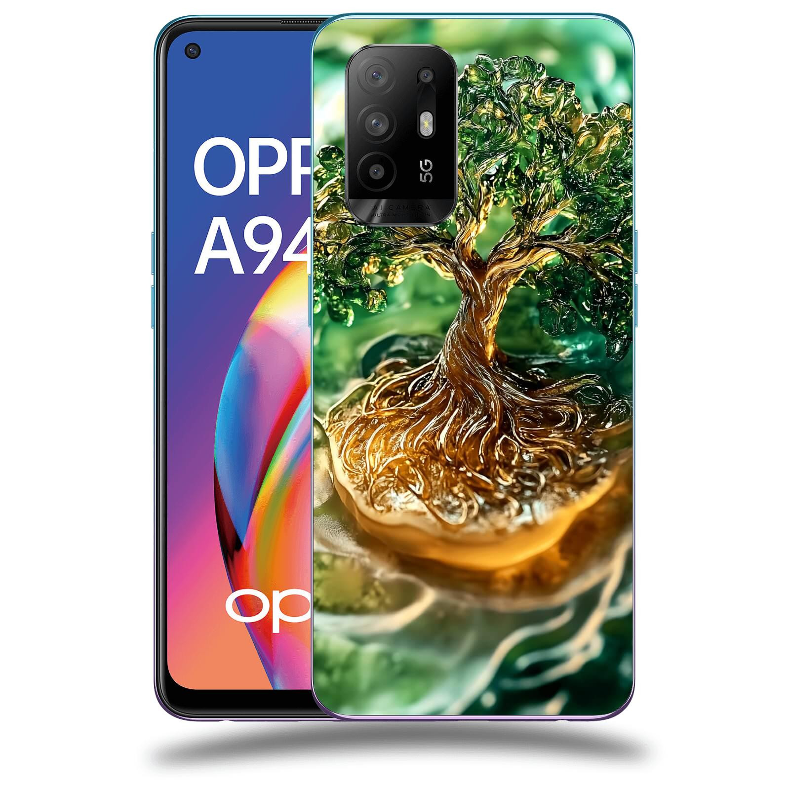 ACOVER Kryt na mobil OPPO A94 5G - Golden Moss III