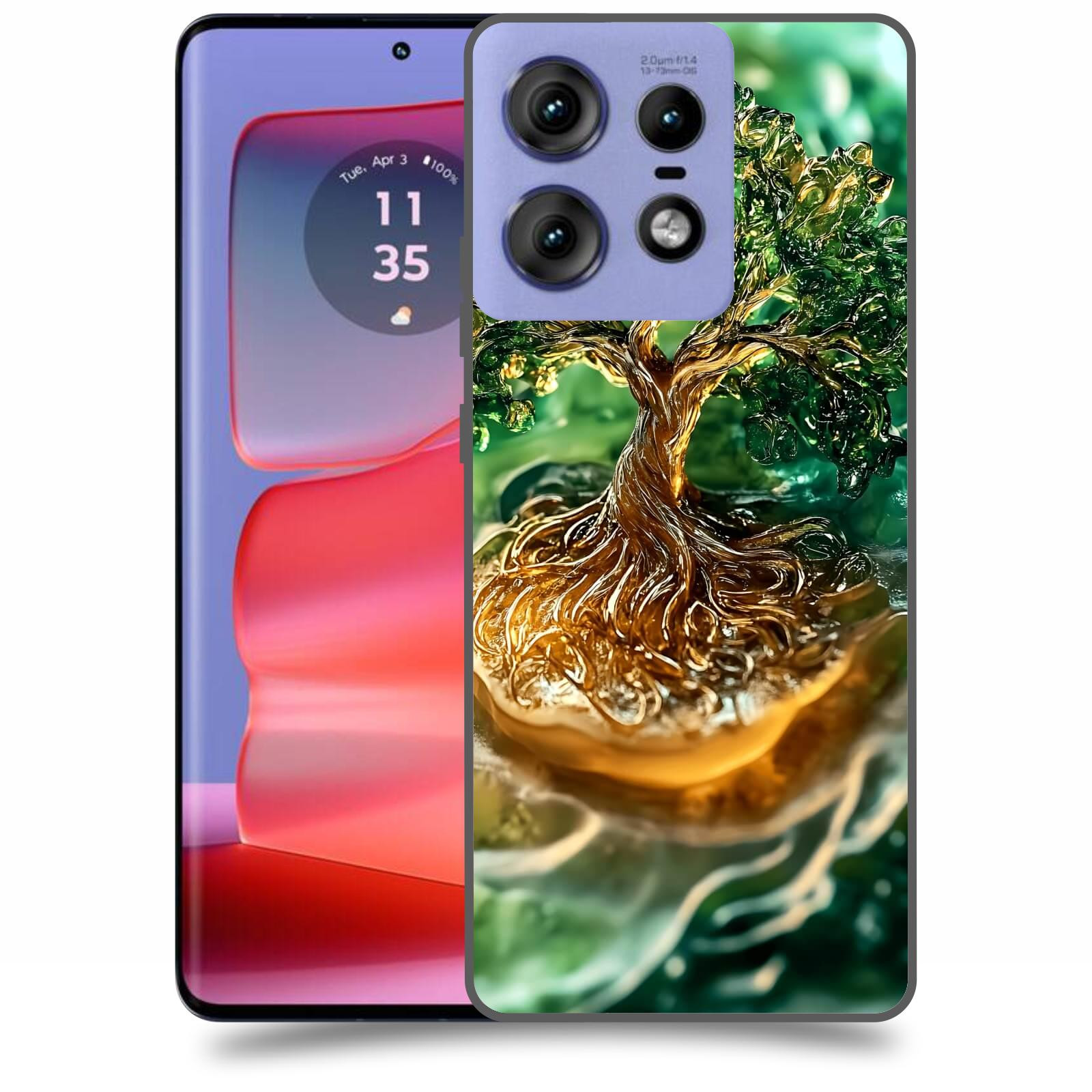 ACOVER Kryt na mobil Motorola Edge 50 Pro - Golden Moss III