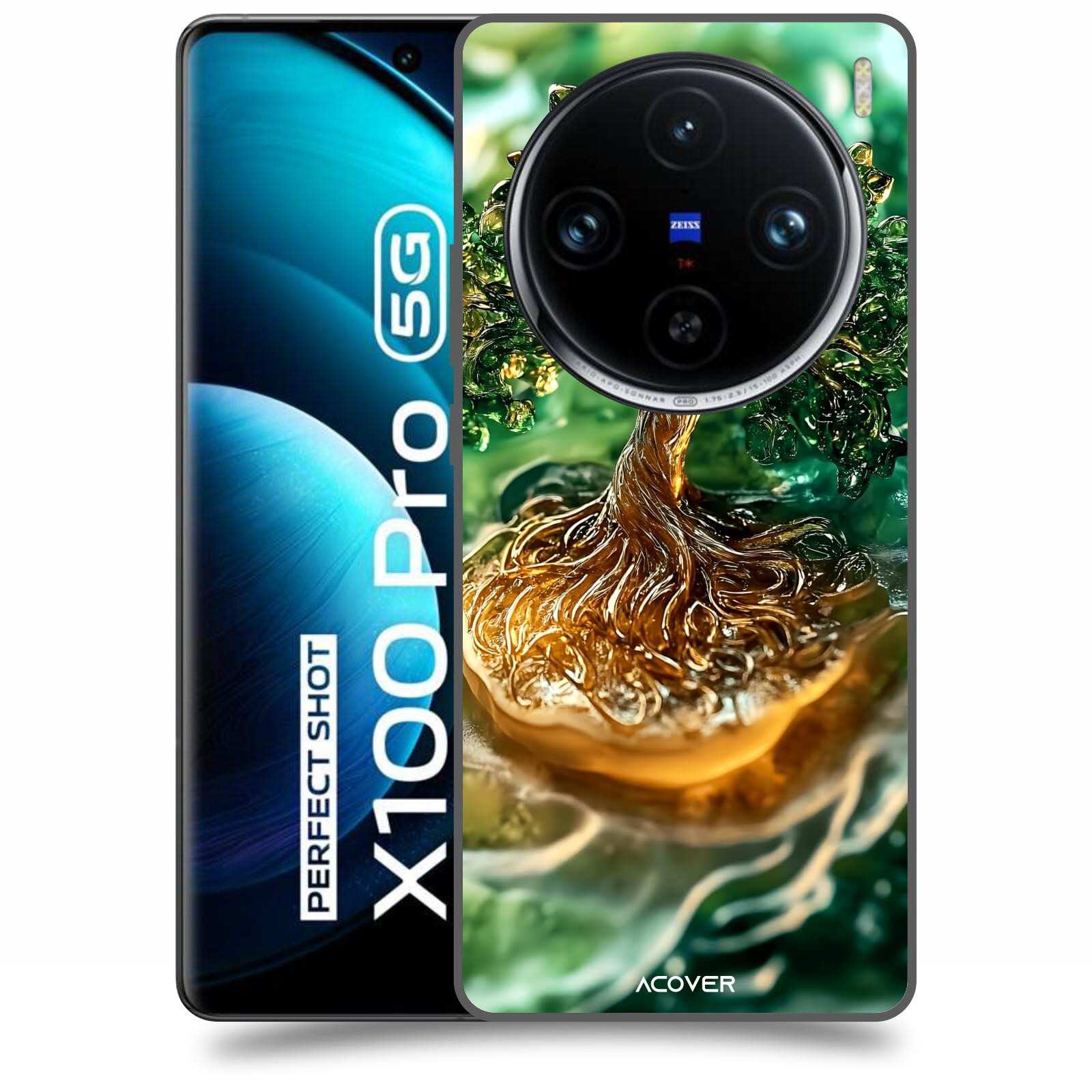 ACOVER Kryt na mobil Vivo X100 Pro - Golden Moss III