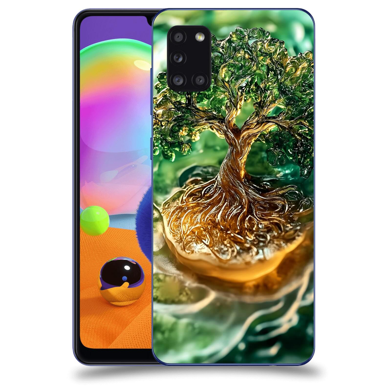 ACOVER Kryt na mobil Samsung Galaxy A31 A315F - Golden Moss III