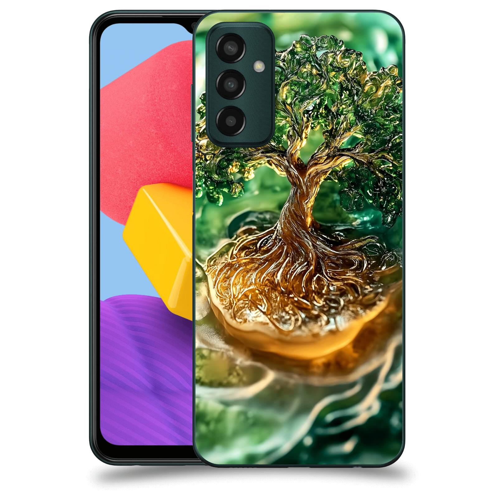 ACOVER Kryt na mobil Samsung Galaxy M13 M135F - Golden Moss III