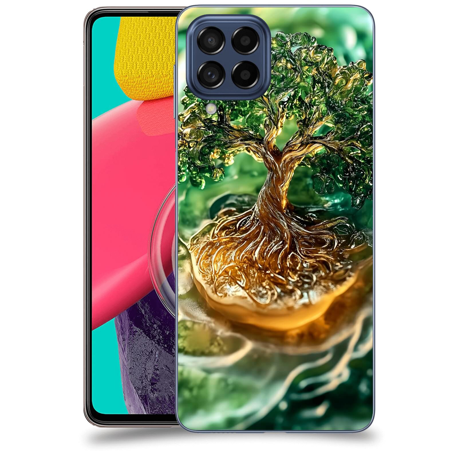 ACOVER Kryt na mobil Samsung Galaxy M53 5G - Golden Moss III