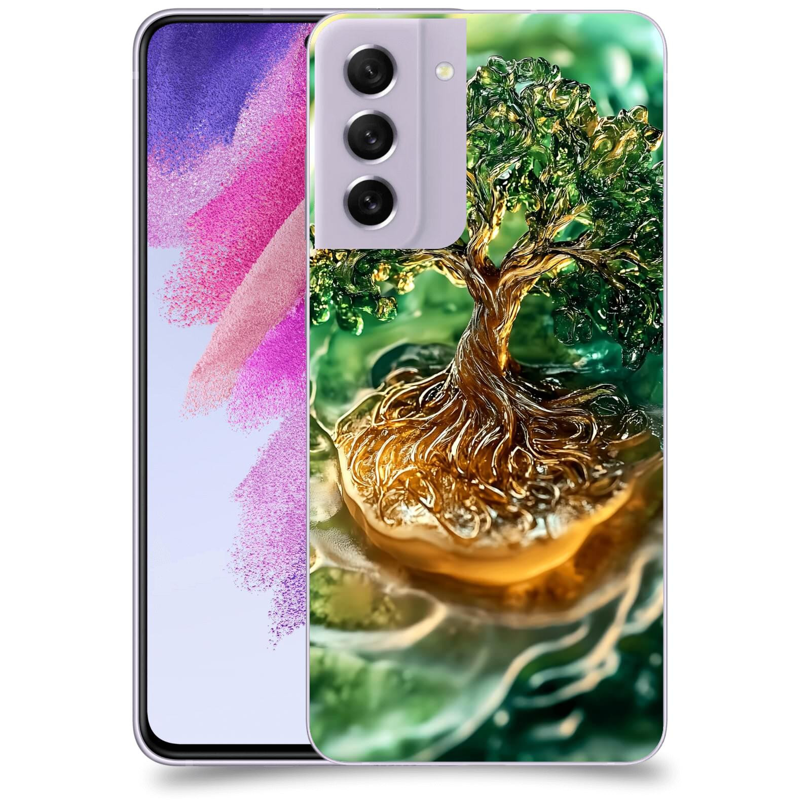 ACOVER Kryt na mobil Samsung Galaxy S21 FE 5G - Golden Moss III