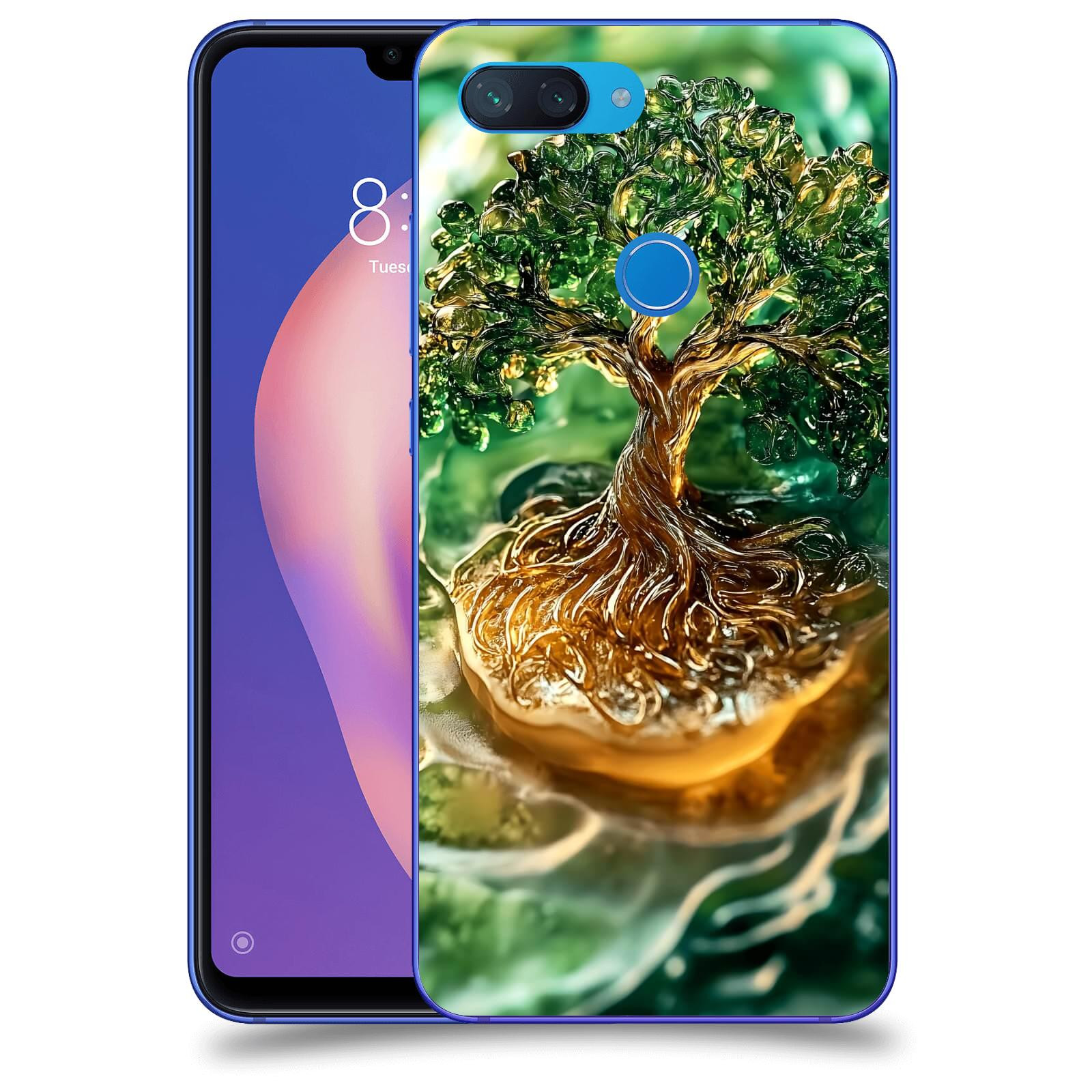 ACOVER Kryt na mobil Xiaomi Mi 8 Lite - Golden Moss III