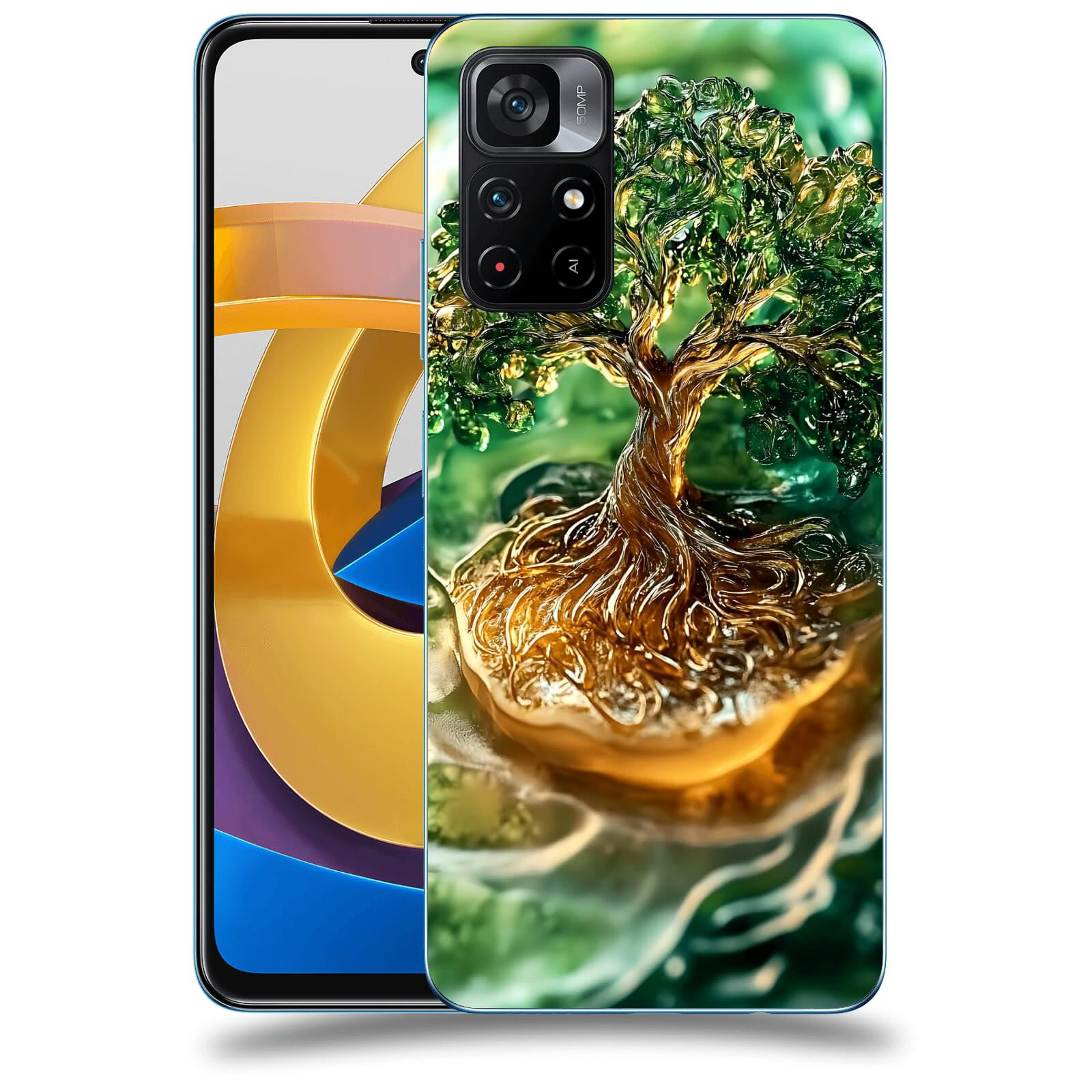 ACOVER Kryt na mobil Xiaomi Poco M4 Pro - Golden Moss III