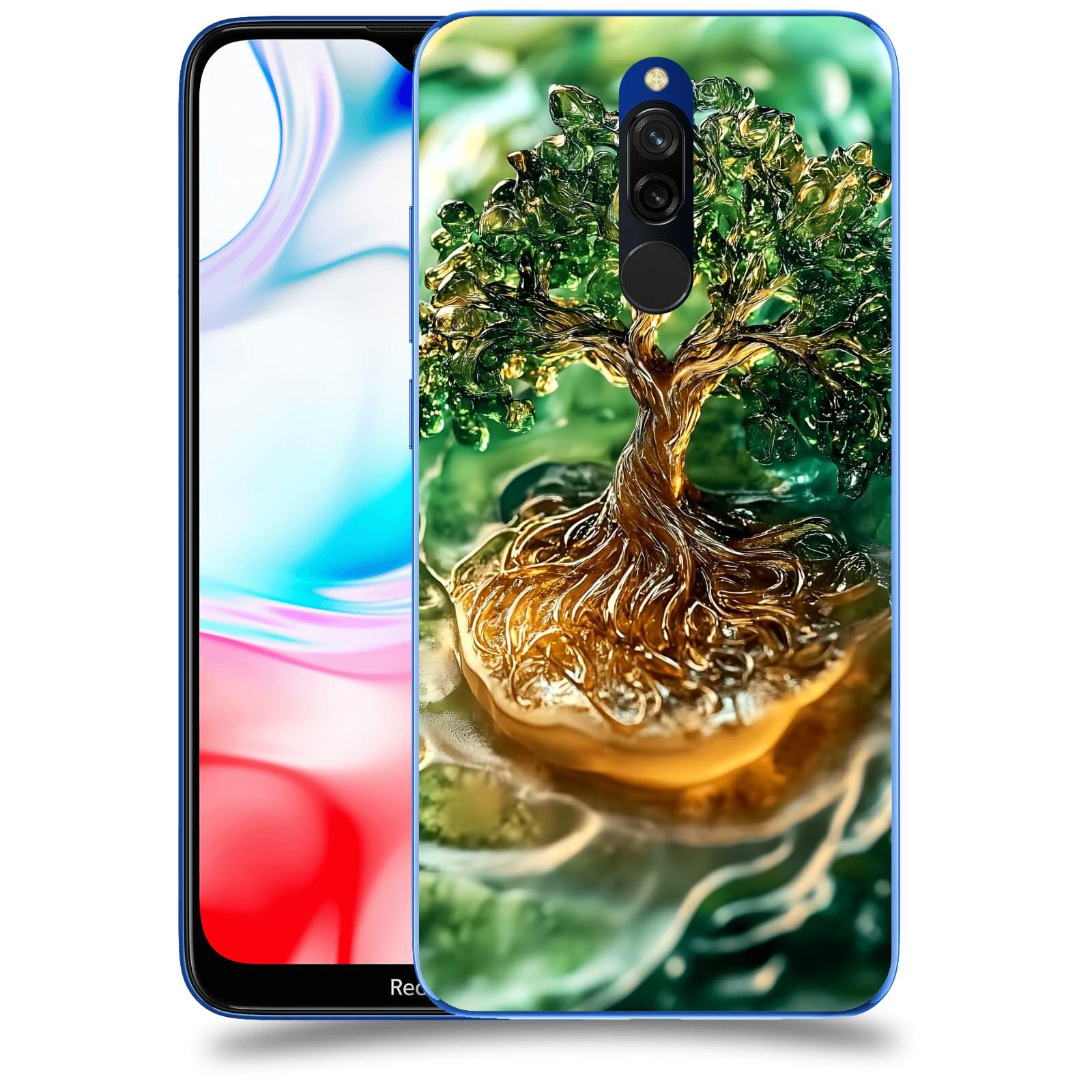 ACOVER Kryt na mobil Xiaomi Redmi 8 - Golden Moss III