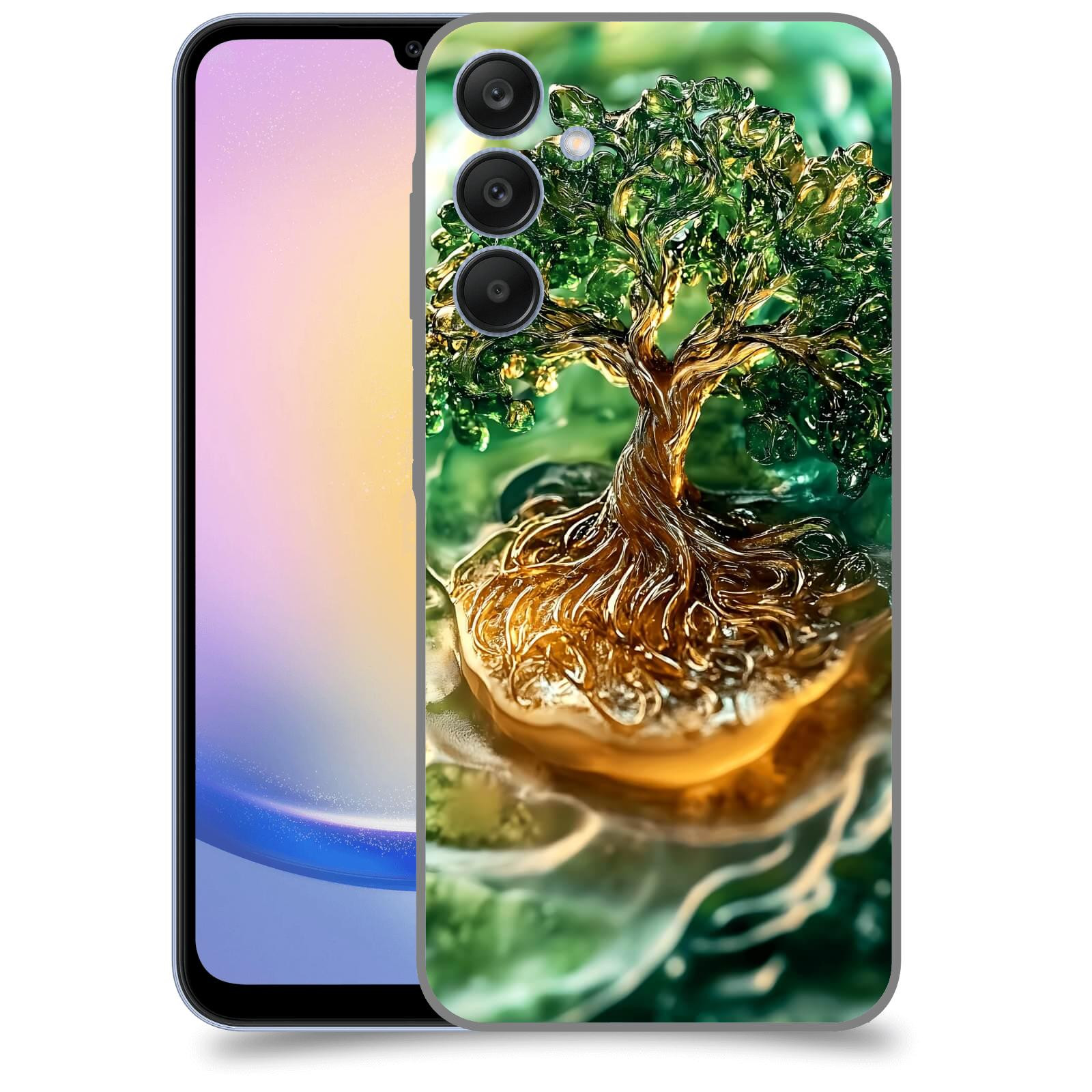 ACOVER Kryt na mobil Samsung Galaxy A25 5G - Golden Moss III