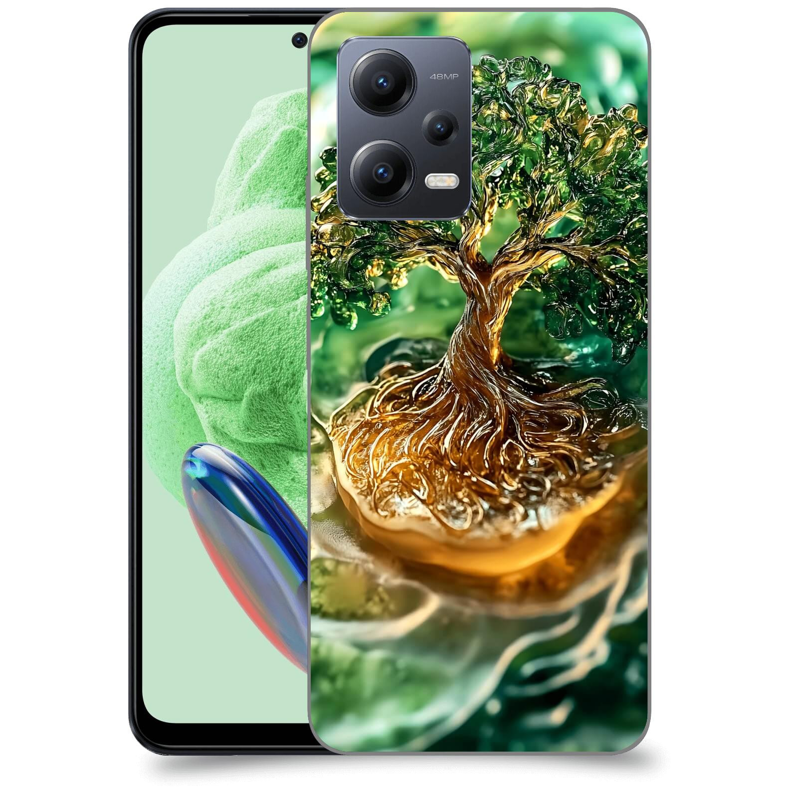 ACOVER Kryt na mobil Xiaomi Redmi Note 12 5G - Golden Moss III