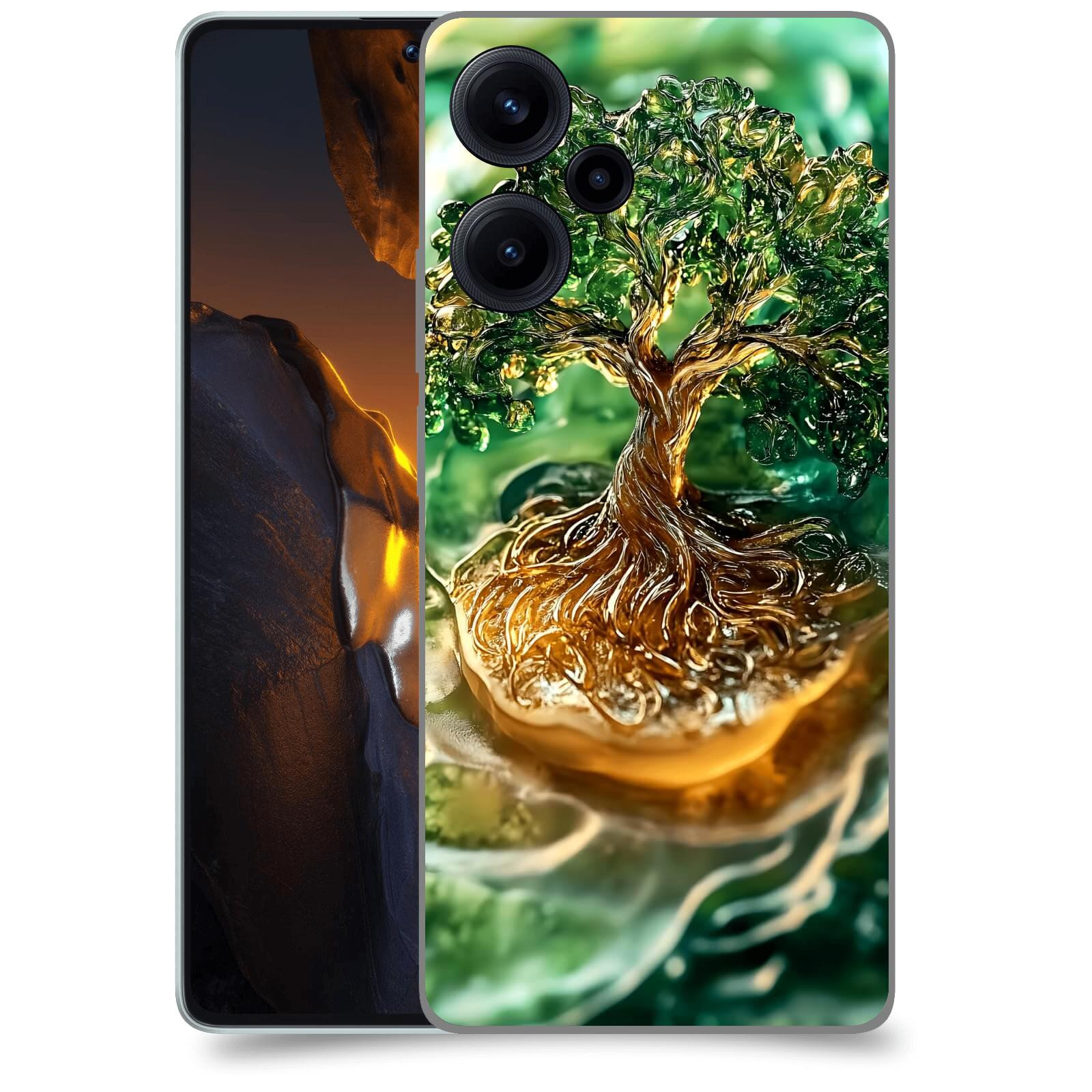 ACOVER Kryt na mobil Xiaomi Poco F5 - Golden Moss III