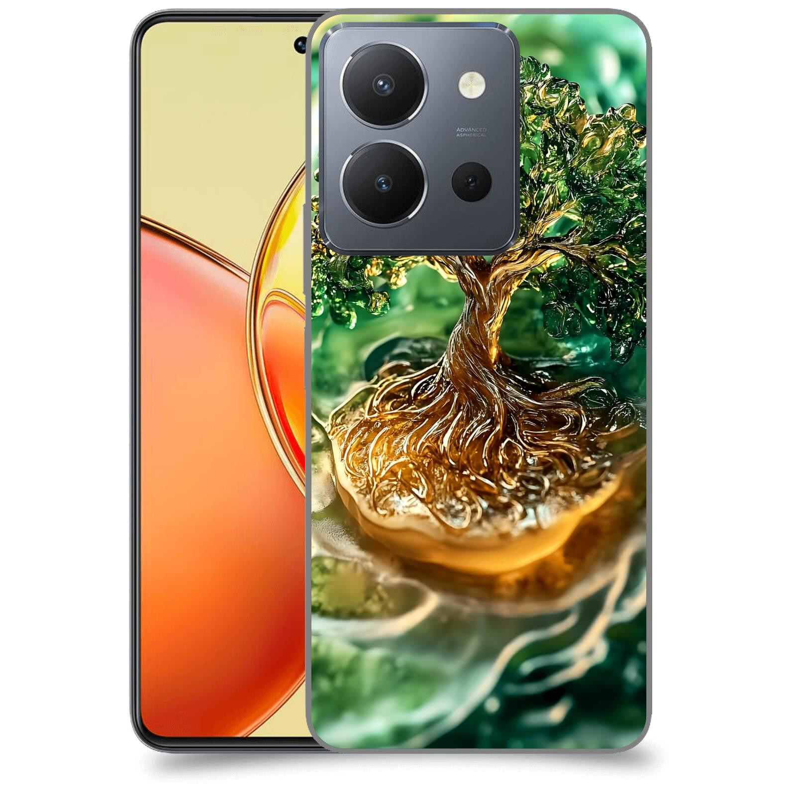 ACOVER Kryt na mobil Vivo Y36 - Golden Moss III