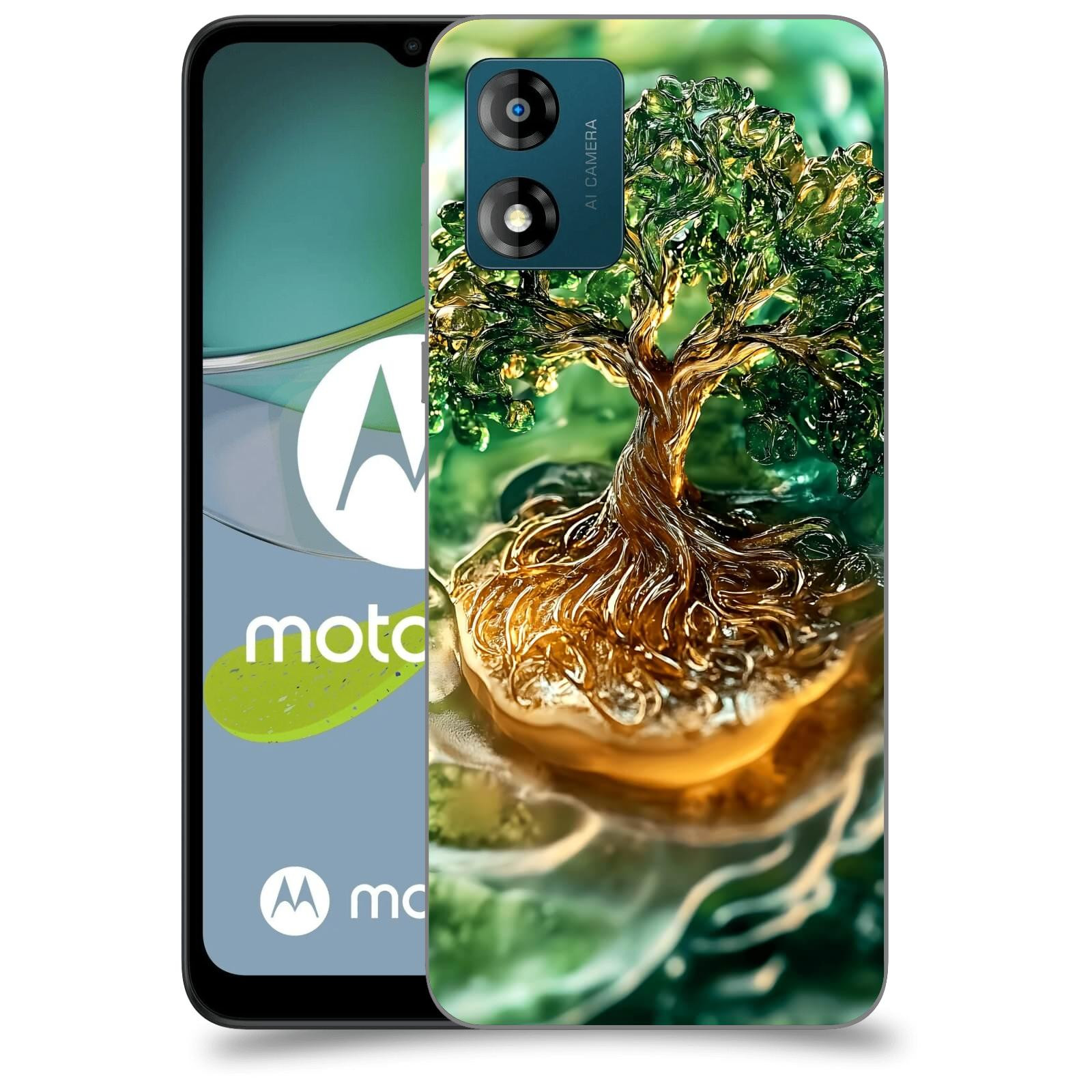 ACOVER Kryt na mobil Motorola Moto E13 - Golden Moss III