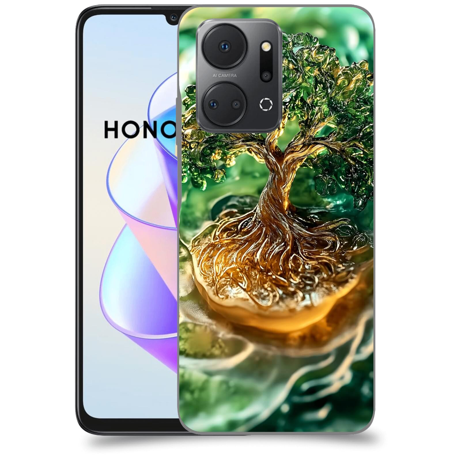 ACOVER Kryt na mobil HONOR X7a - Golden Moss III