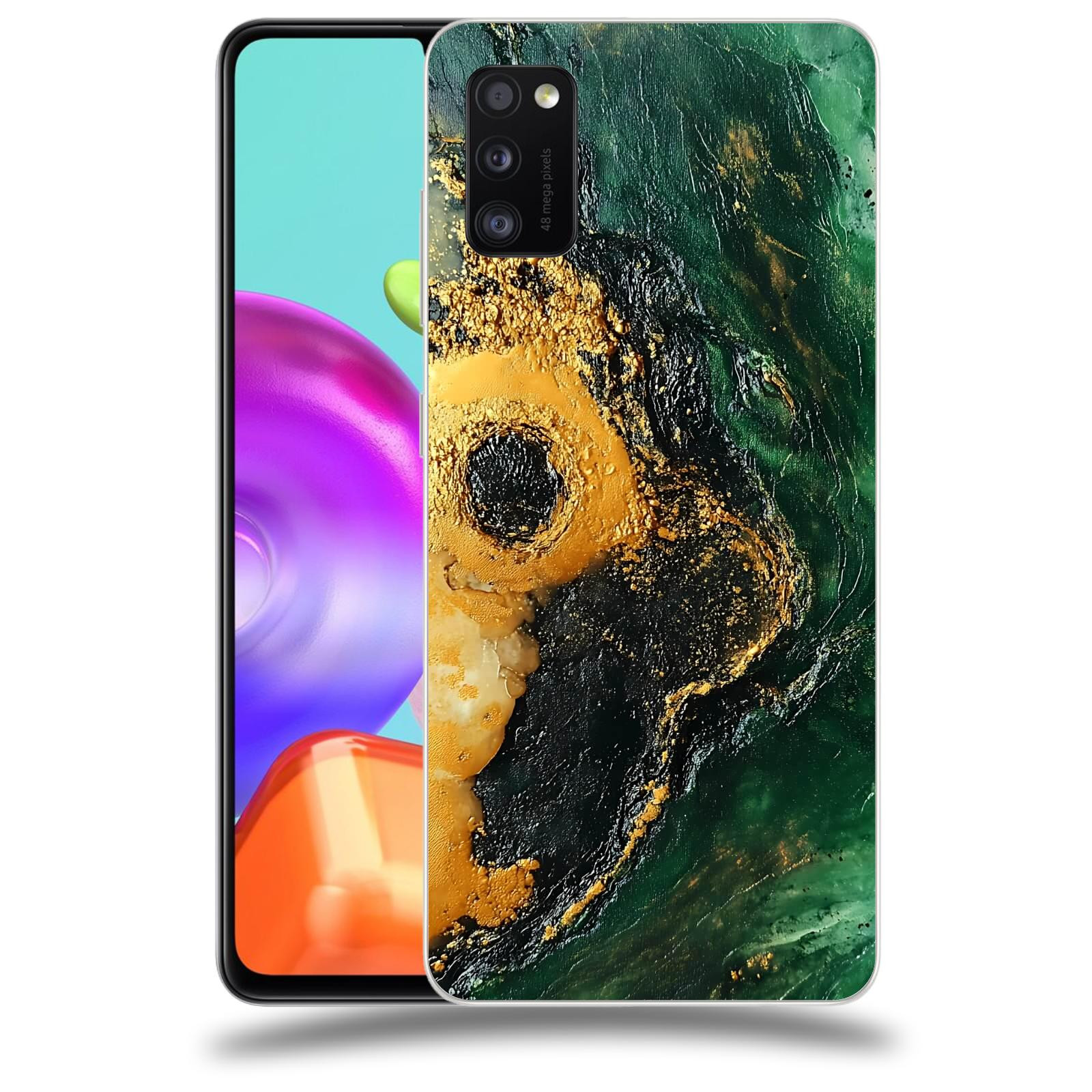 ACOVER Kryt na mobil Samsung Galaxy A41 A415F - Golden Moss IV
