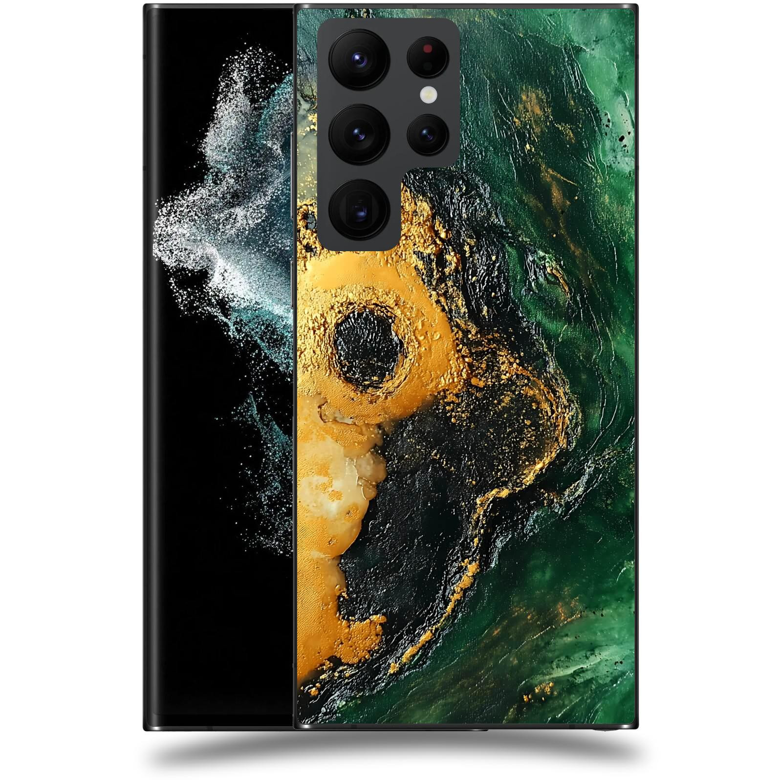 ACOVER Kryt na mobil Samsung Galaxy S22 Ultra 5G - Golden Moss IV
