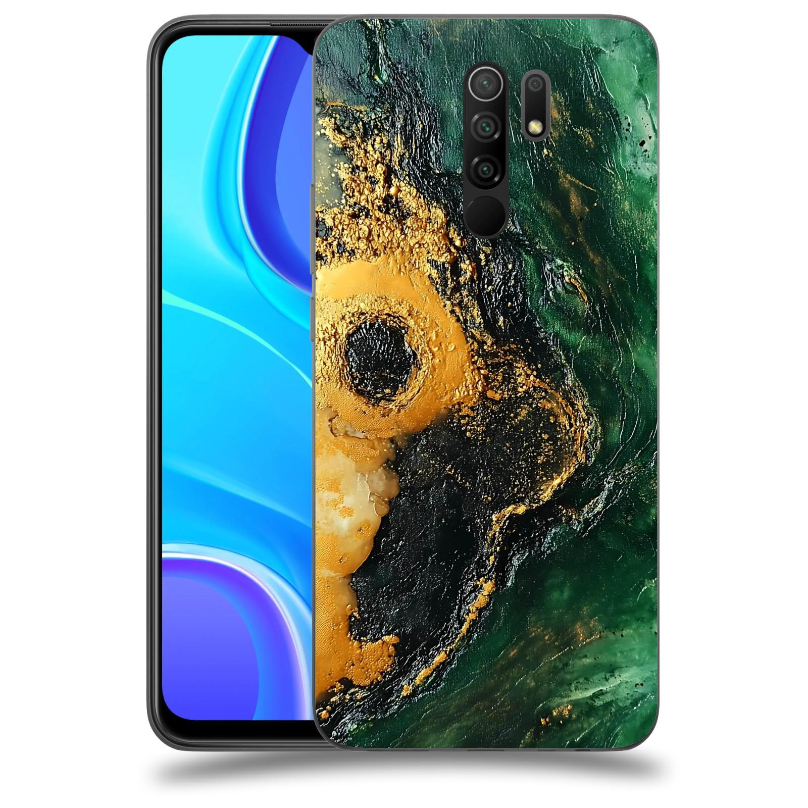 ACOVER Kryt na mobil Xiaomi Redmi 9 - Golden Moss IV