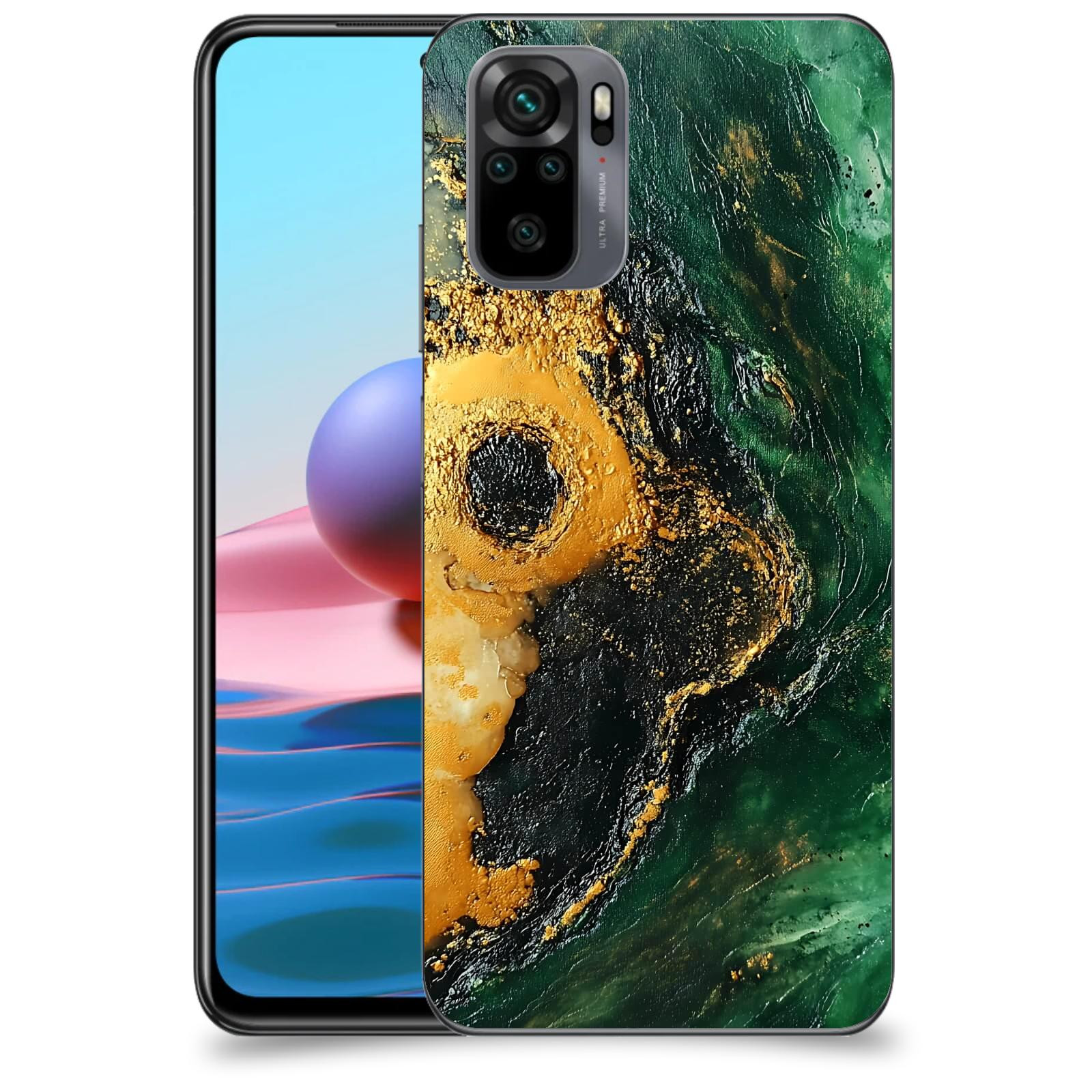 ACOVER Kryt na mobil Xiaomi Redmi Note 10 - Golden Moss IV