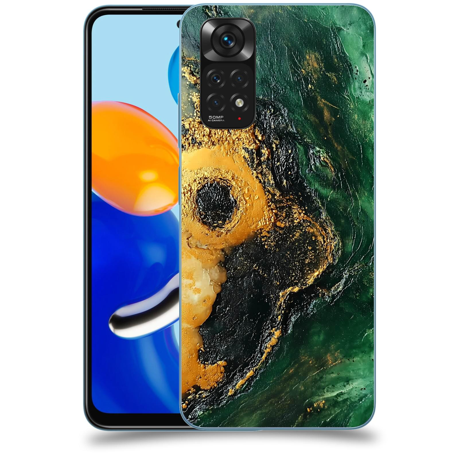 ACOVER Kryt na mobil Xiaomi Redmi Note 11 - Golden Moss IV