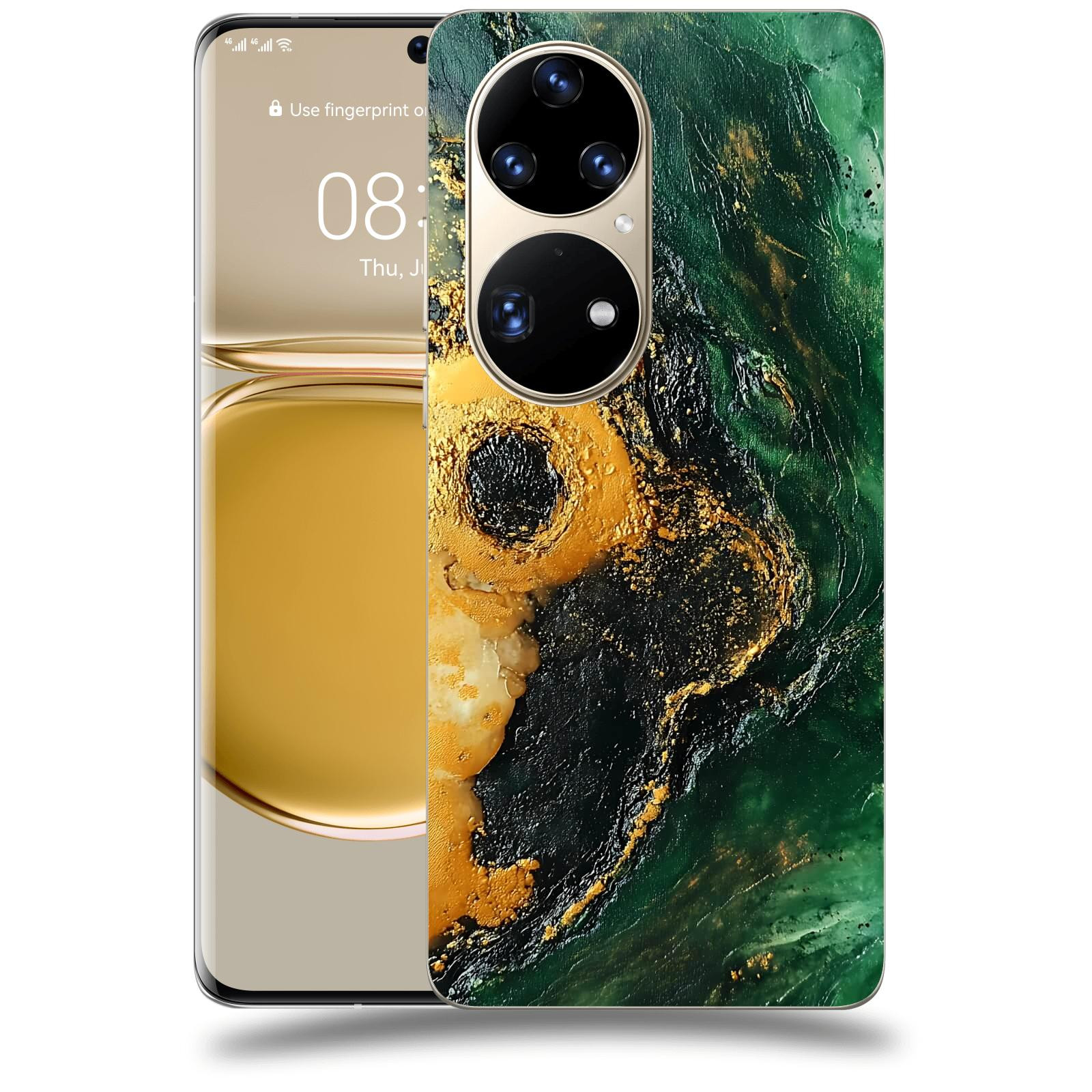 ACOVER Kryt na mobil Huawei P50 - Golden Moss IV