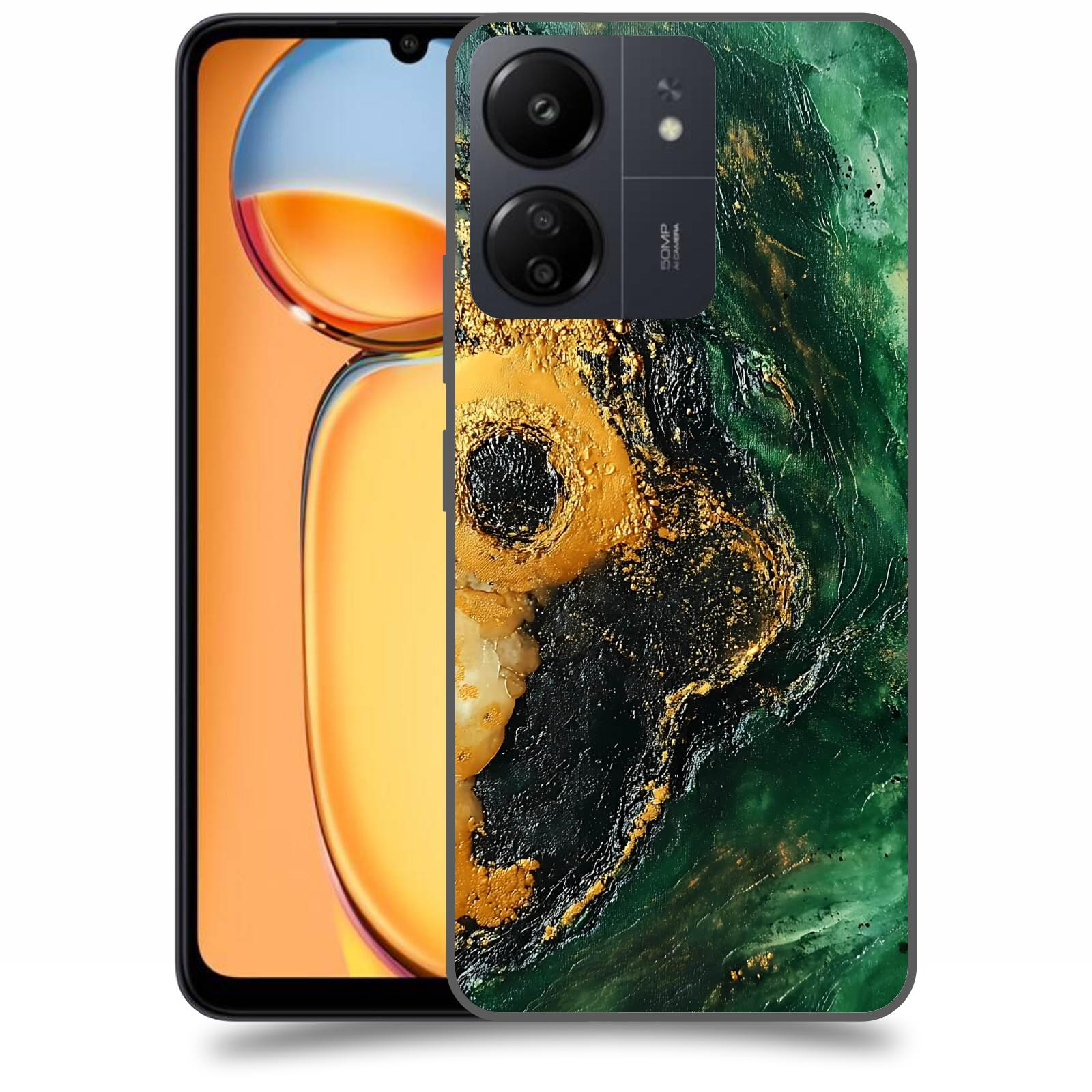 ACOVER Kryt na mobil Xiaomi Redmi 13C 4G  Golden Moss IV