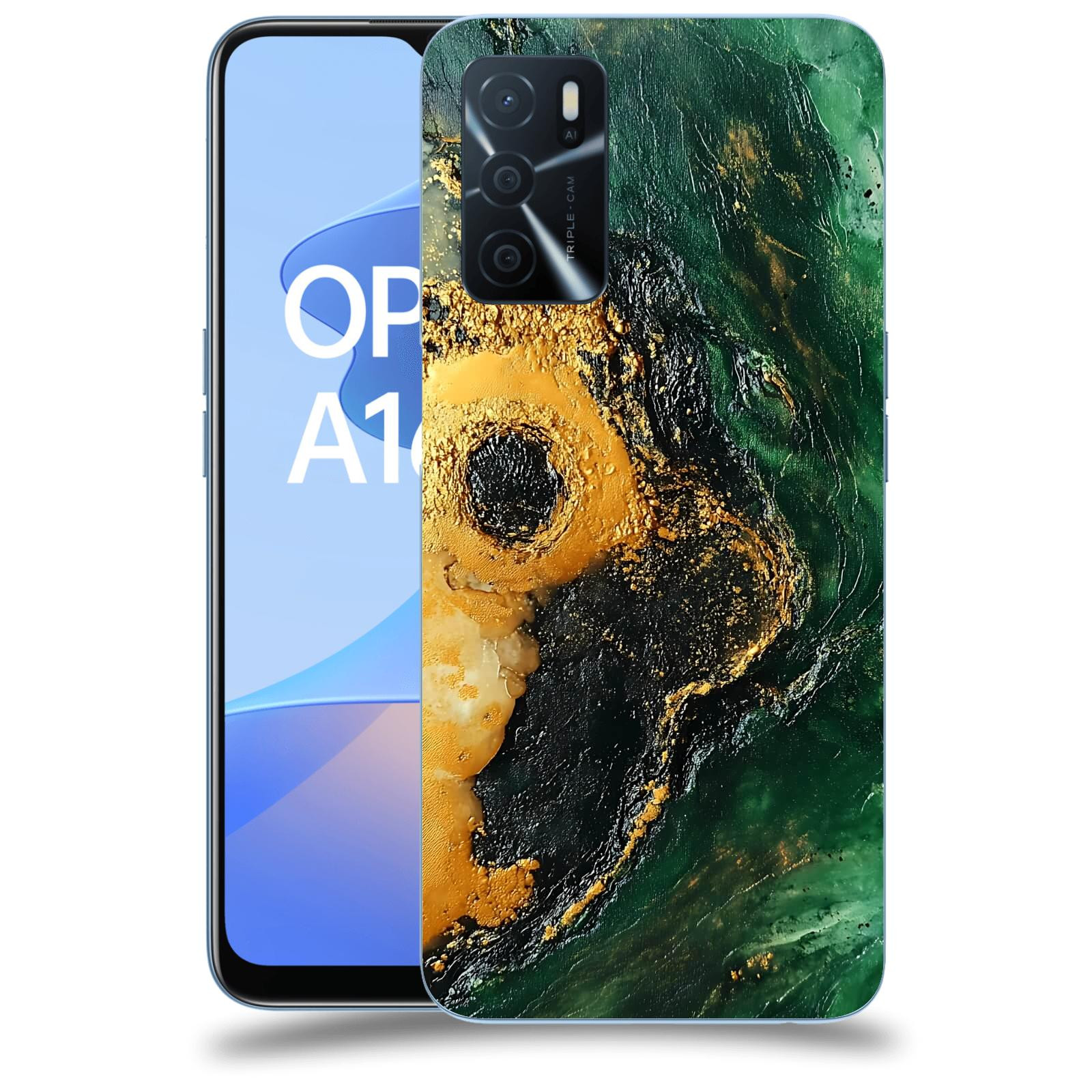 ACOVER Kryt na mobil OPPO A16s - Golden Moss IV