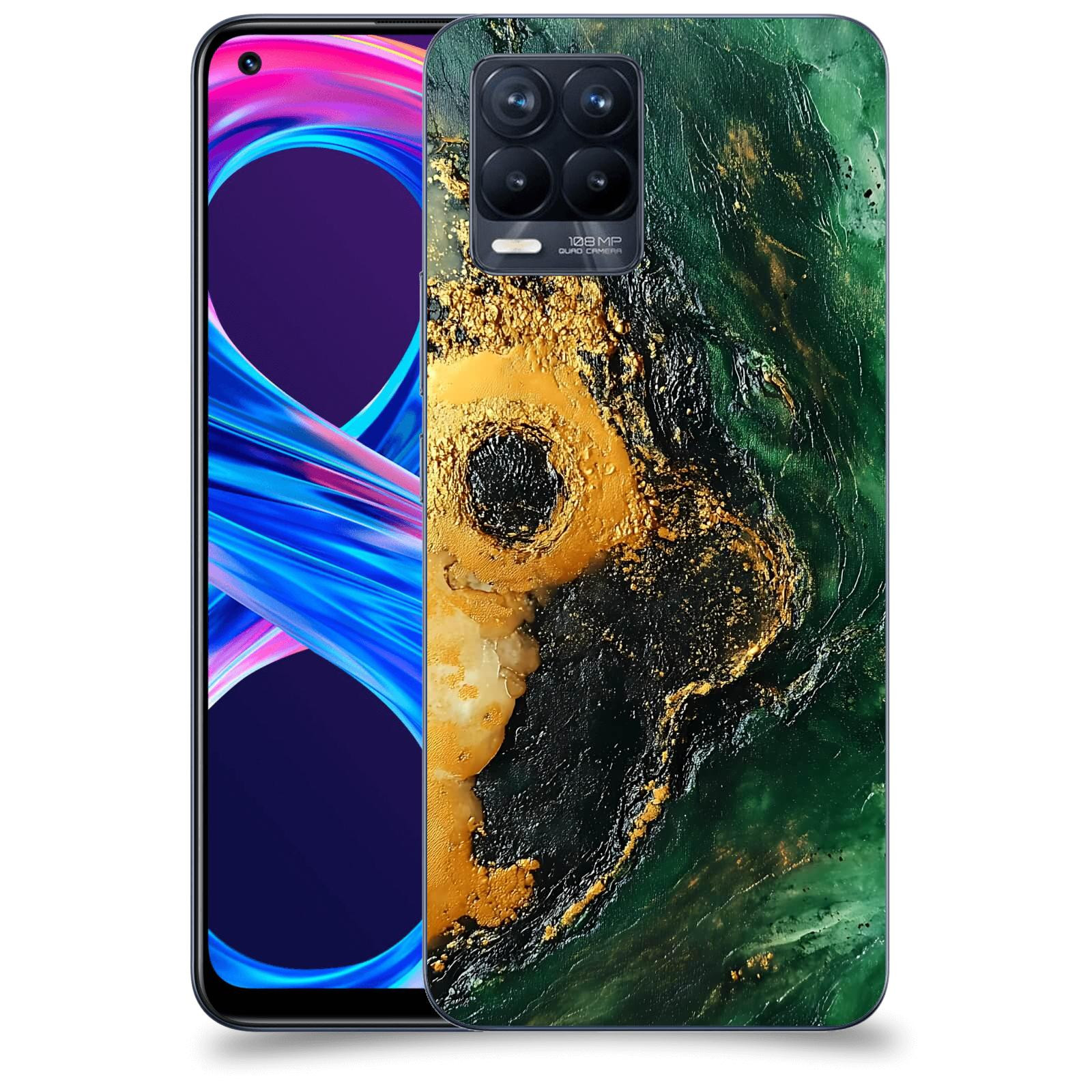 ACOVER Kryt na mobil Realme 8 Pro - Golden Moss IV