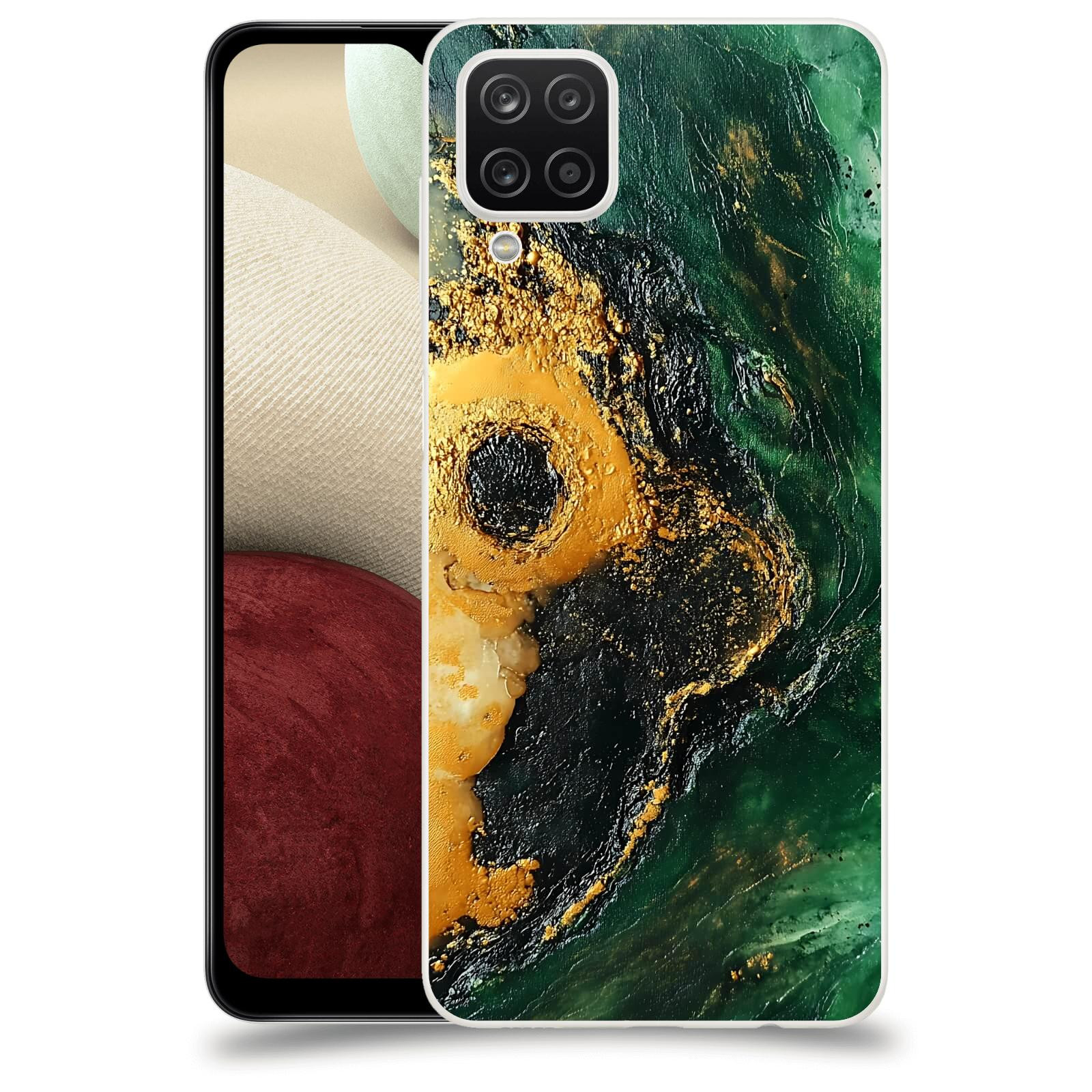 ACOVER Kryt na mobil Samsung Galaxy A12 A125F - Golden Moss IV