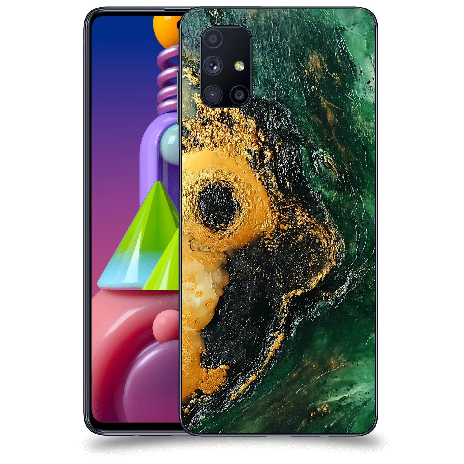ACOVER Kryt na mobil Samsung Galaxy M51 M515F - Golden Moss IV