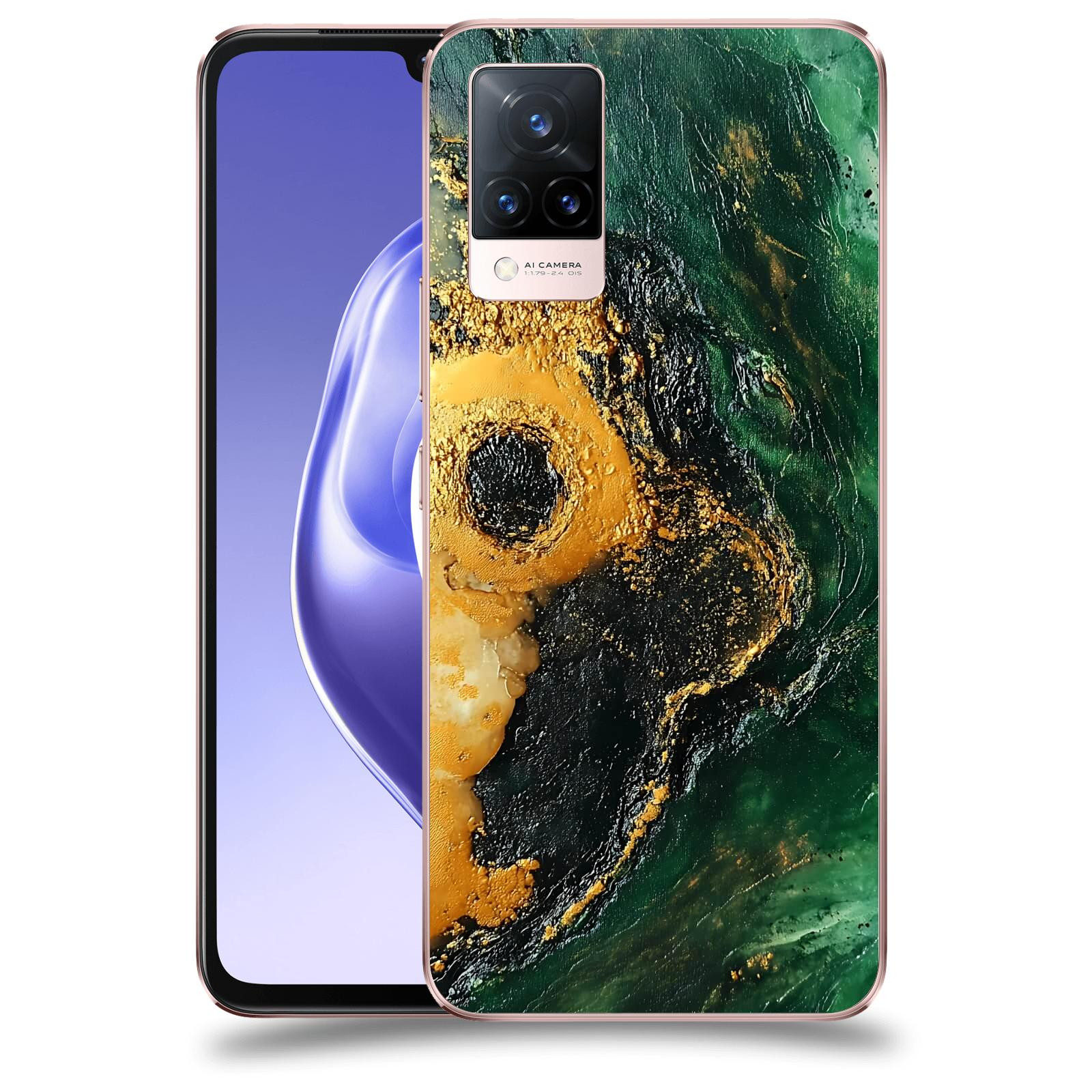 ACOVER Kryt na mobil Vivo V21 5G - Golden Moss IV