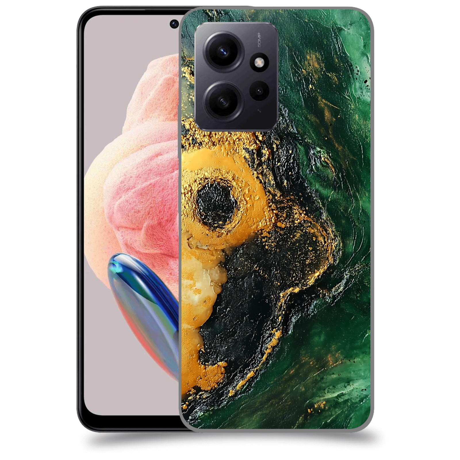 ACOVER Kryt na mobil Xiaomi Redmi Note 12 4G - Golden Moss IV