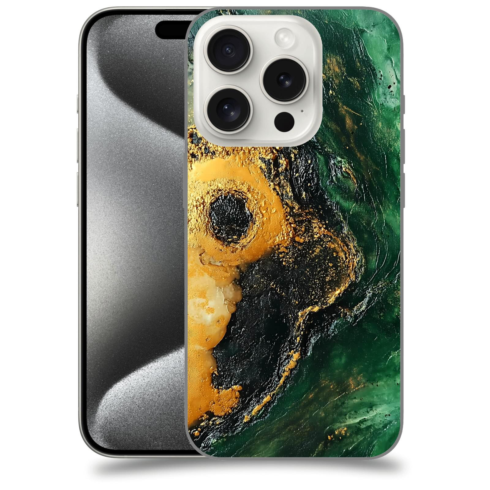 ACOVER Kryt na mobil Apple iPhone 15 pro - Golden Moss IV