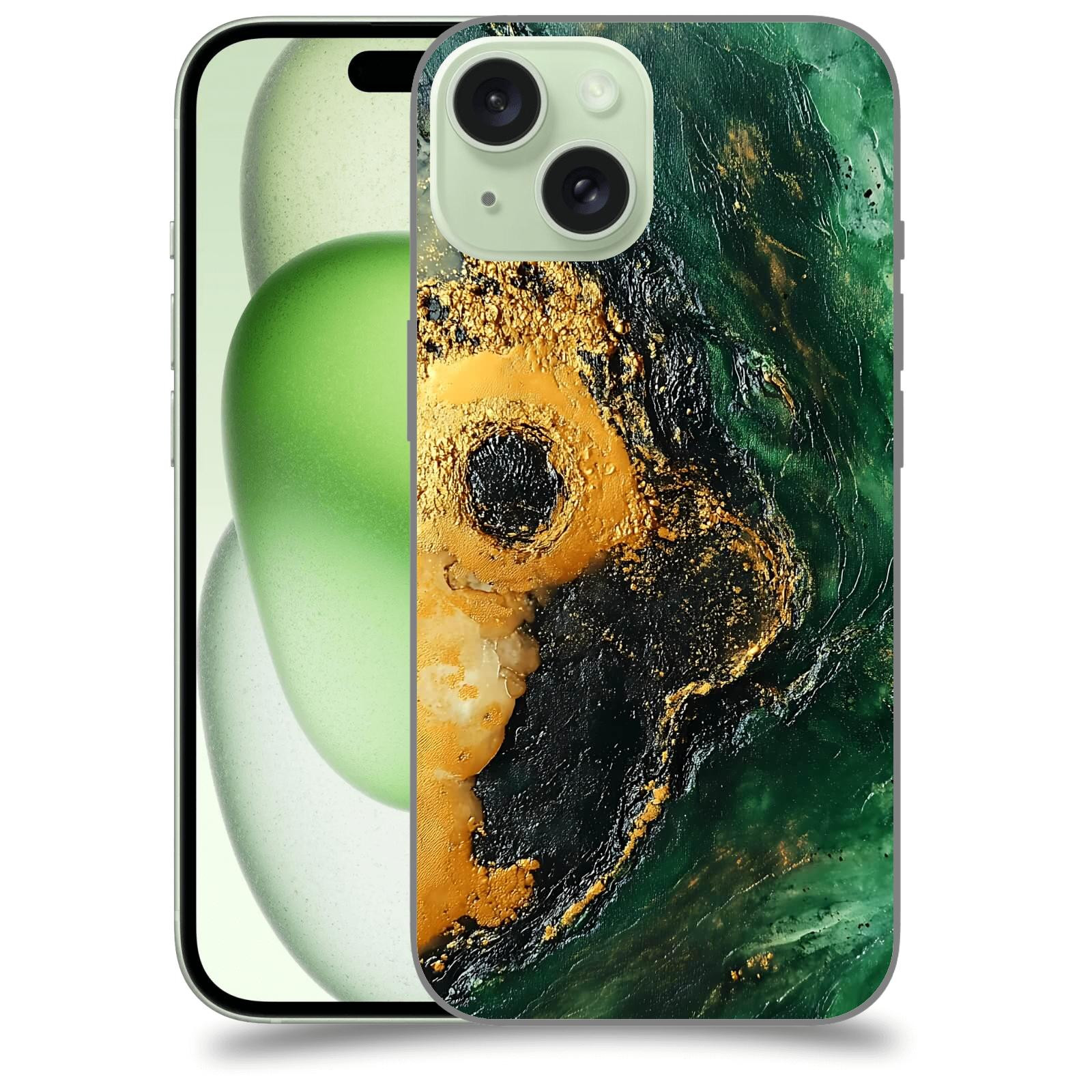 ACOVER Kryt na mobil Apple iPhone 15 - Golden Moss IV
