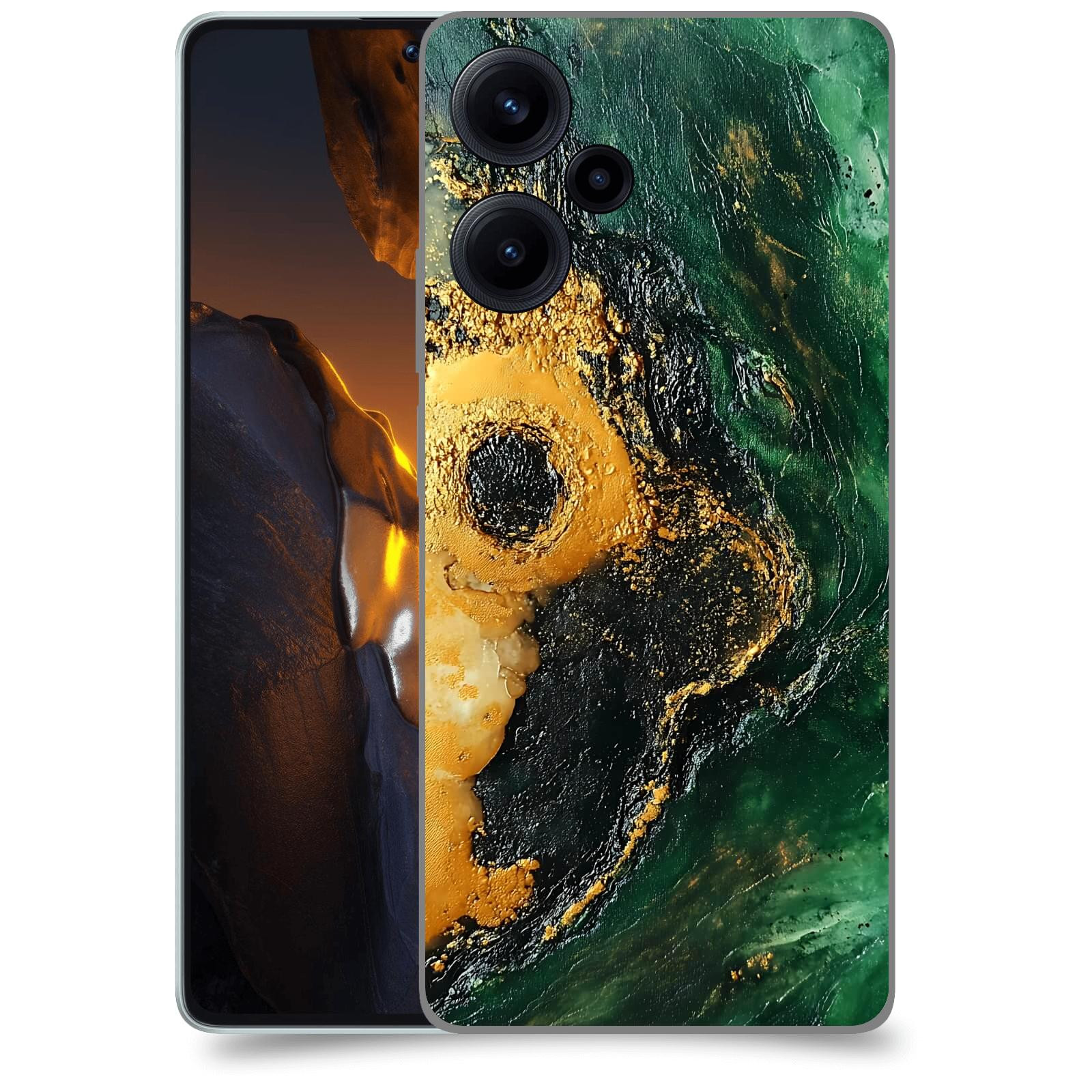 ACOVER Kryt na mobil Xiaomi Poco F5 - Golden Moss IV