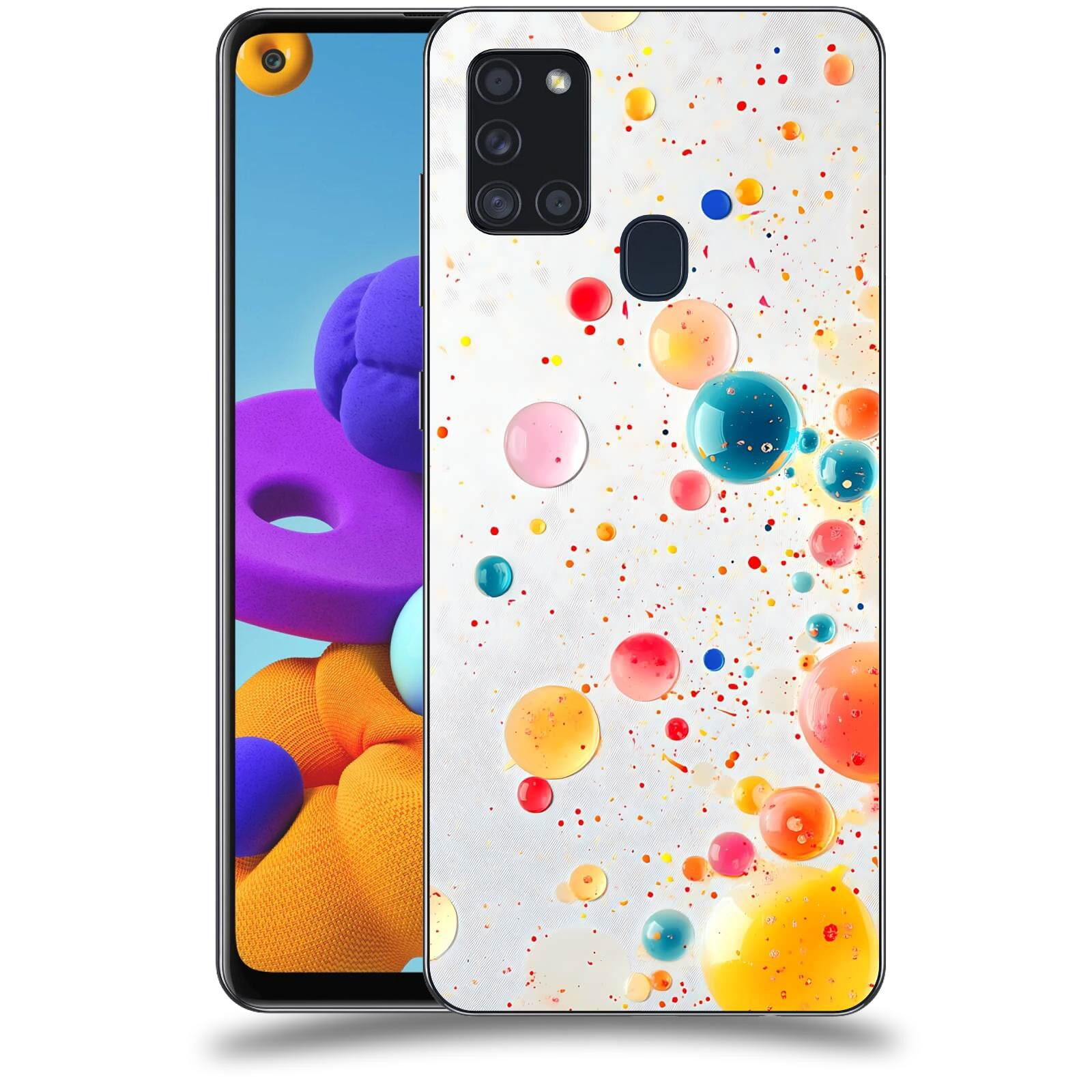 ACOVER Kryt na mobil Samsung Galaxy A21s - Barevný výbuch