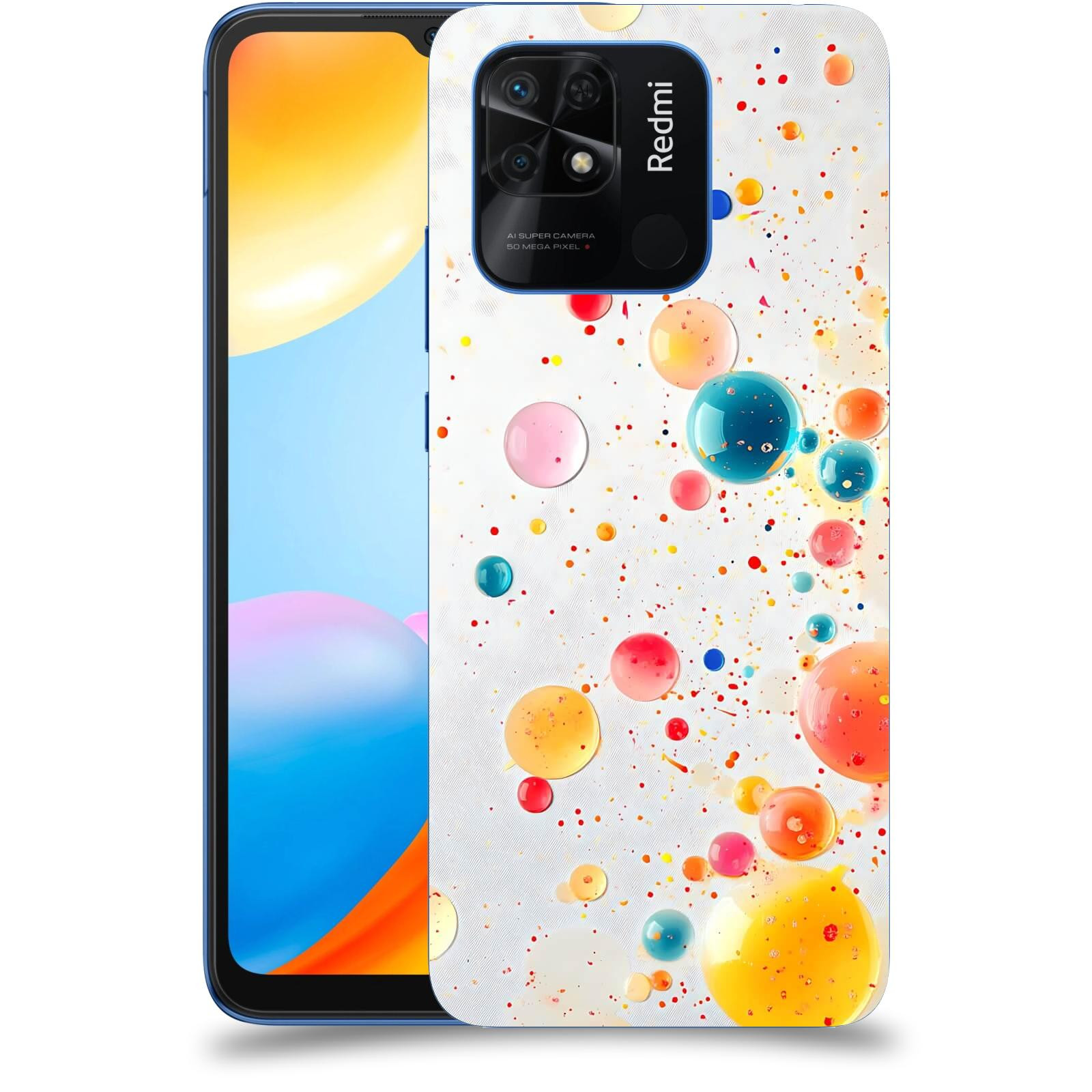 ACOVER Kryt na mobil Xiaomi Redmi 10C - Barevný výbuch
