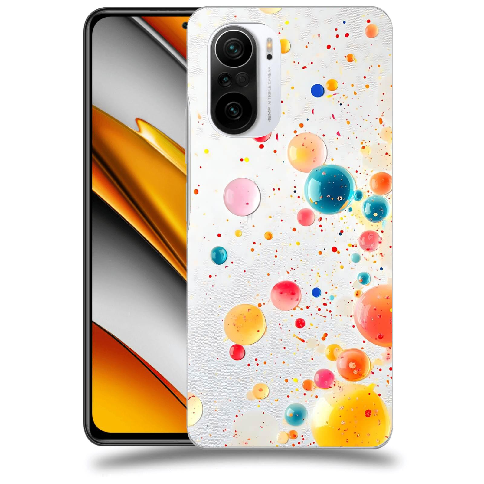 ACOVER Kryt na mobil Xiaomi Poco F3 - Barevný výbuch
