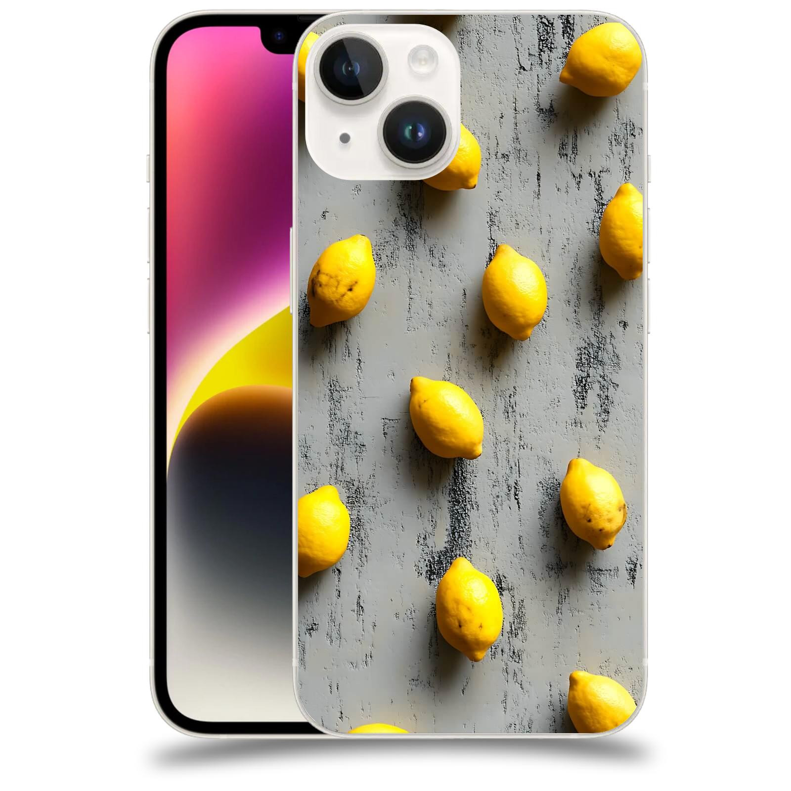 ACOVER Kryt na mobil Apple iPhone 14 - Citrusová harmonie