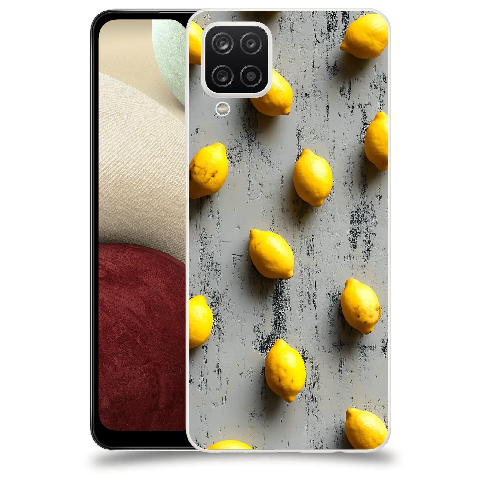 ACOVER Kryt na mobil Samsung Galaxy A12 A125F - Citrusová harmonie