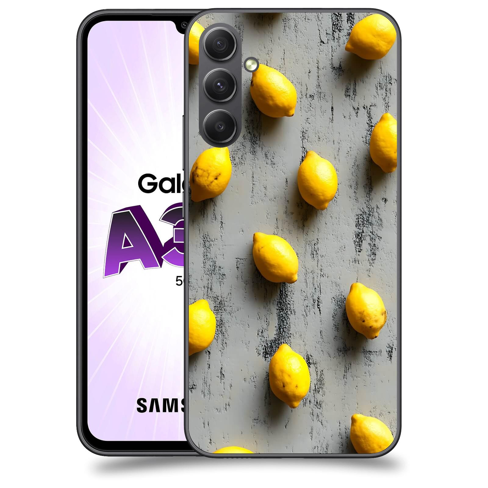 ACOVER Kryt na mobil Samsung Galaxy A34 - Citrusová harmonie