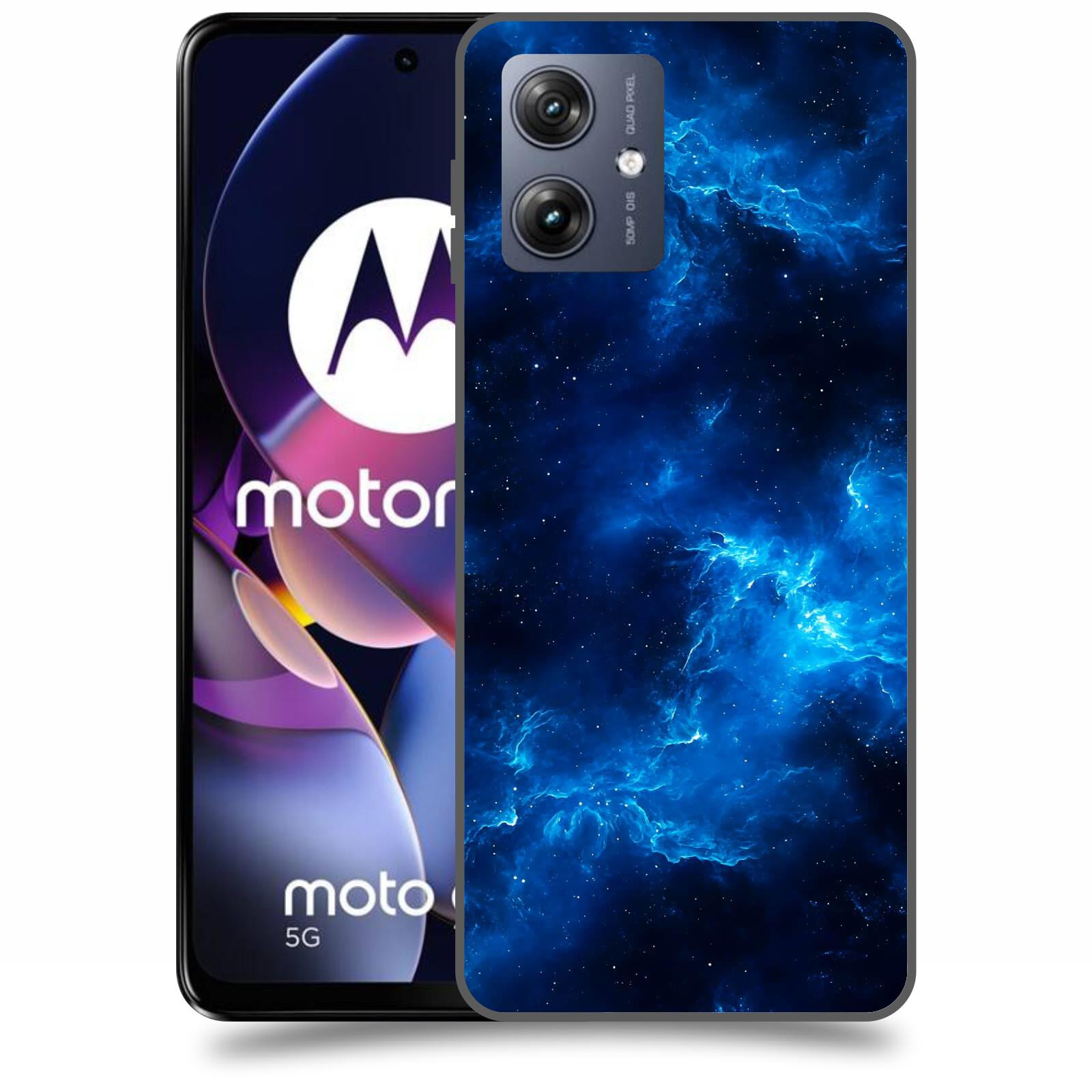ACOVER Kryt na mobil Motorola Moto G54 5G - Elektrická mlhovina