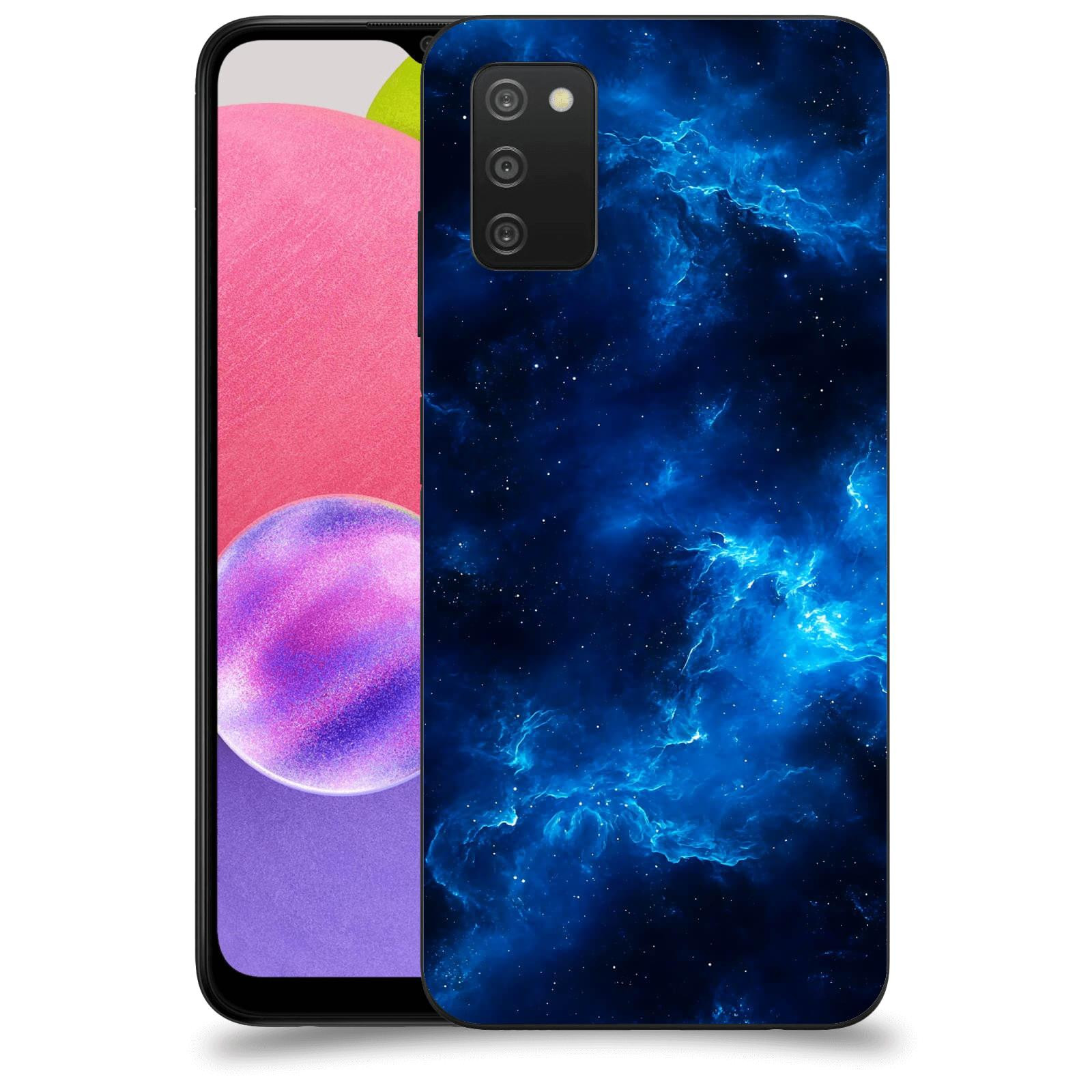 ACOVER Kryt na mobil Samsung Galaxy A03s A037G - Elektrická mlhovina