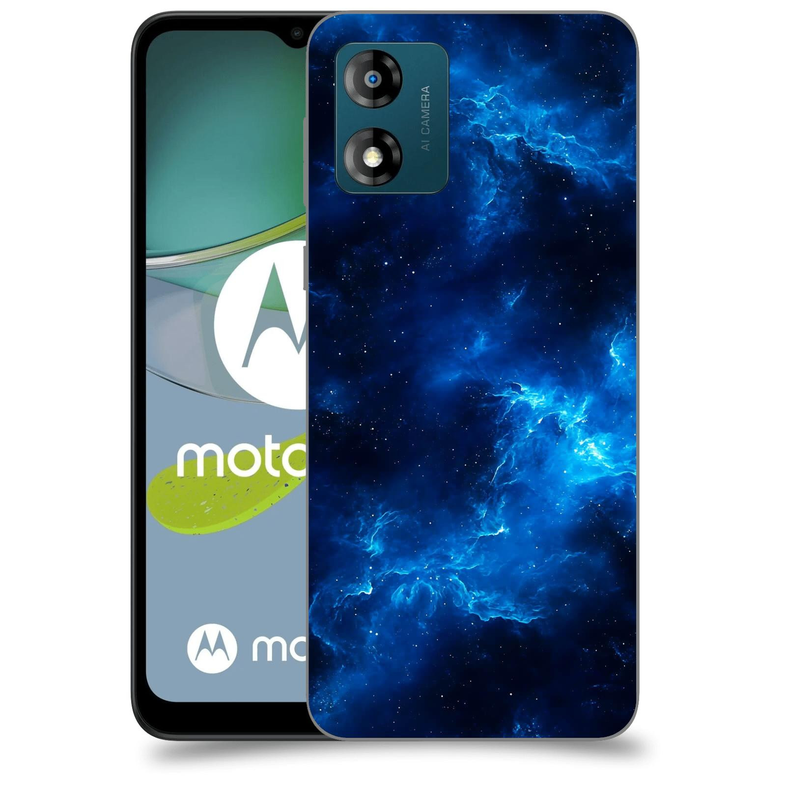 ACOVER Kryt na mobil Motorola Moto E13 - Elektrická mlhovina