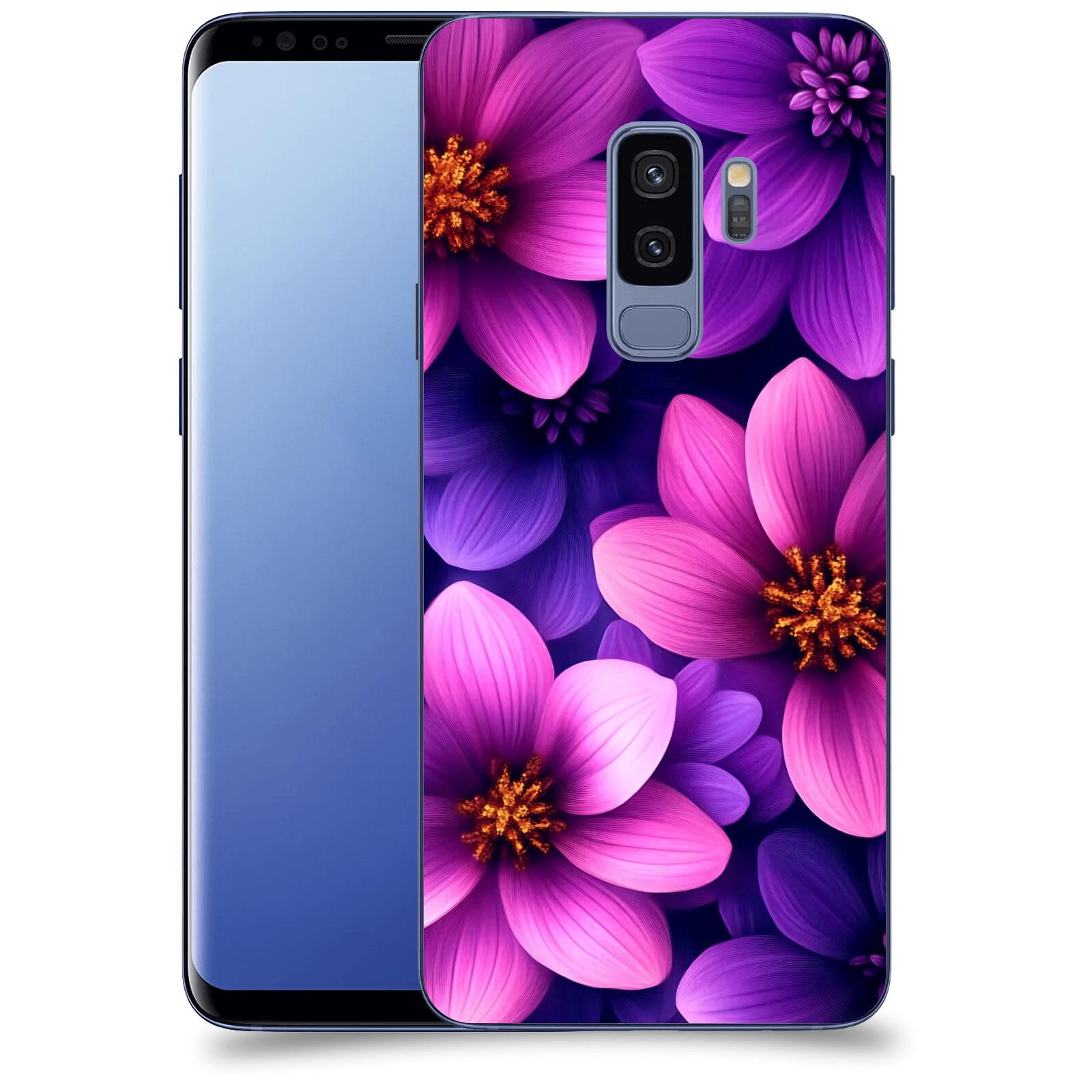 ACOVER Kryt na mobil Samsung Galaxy S9 Plus G965F - Fialové květiny