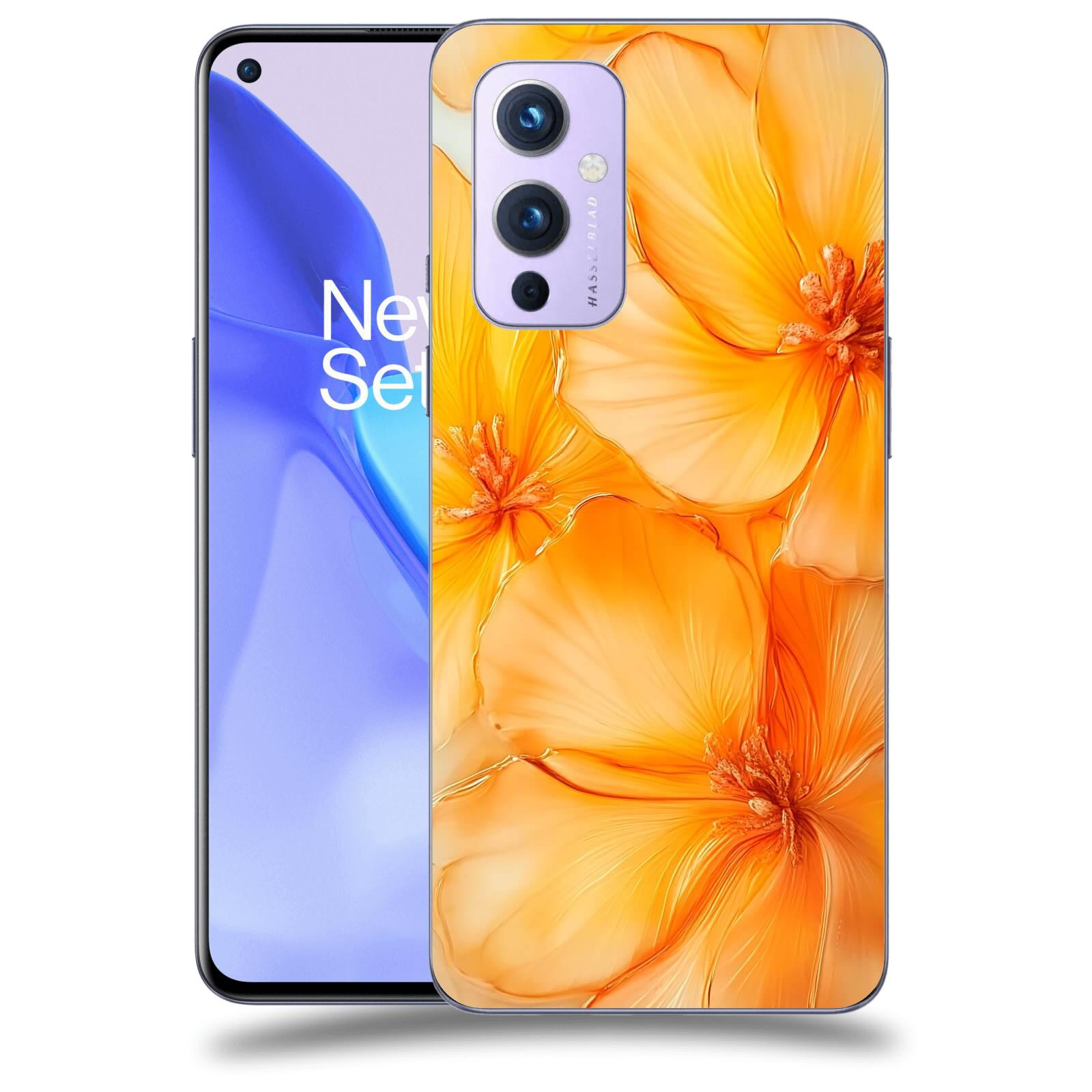 ACOVER Kryt na mobil OnePlus 9 - Jantarová něžnost
