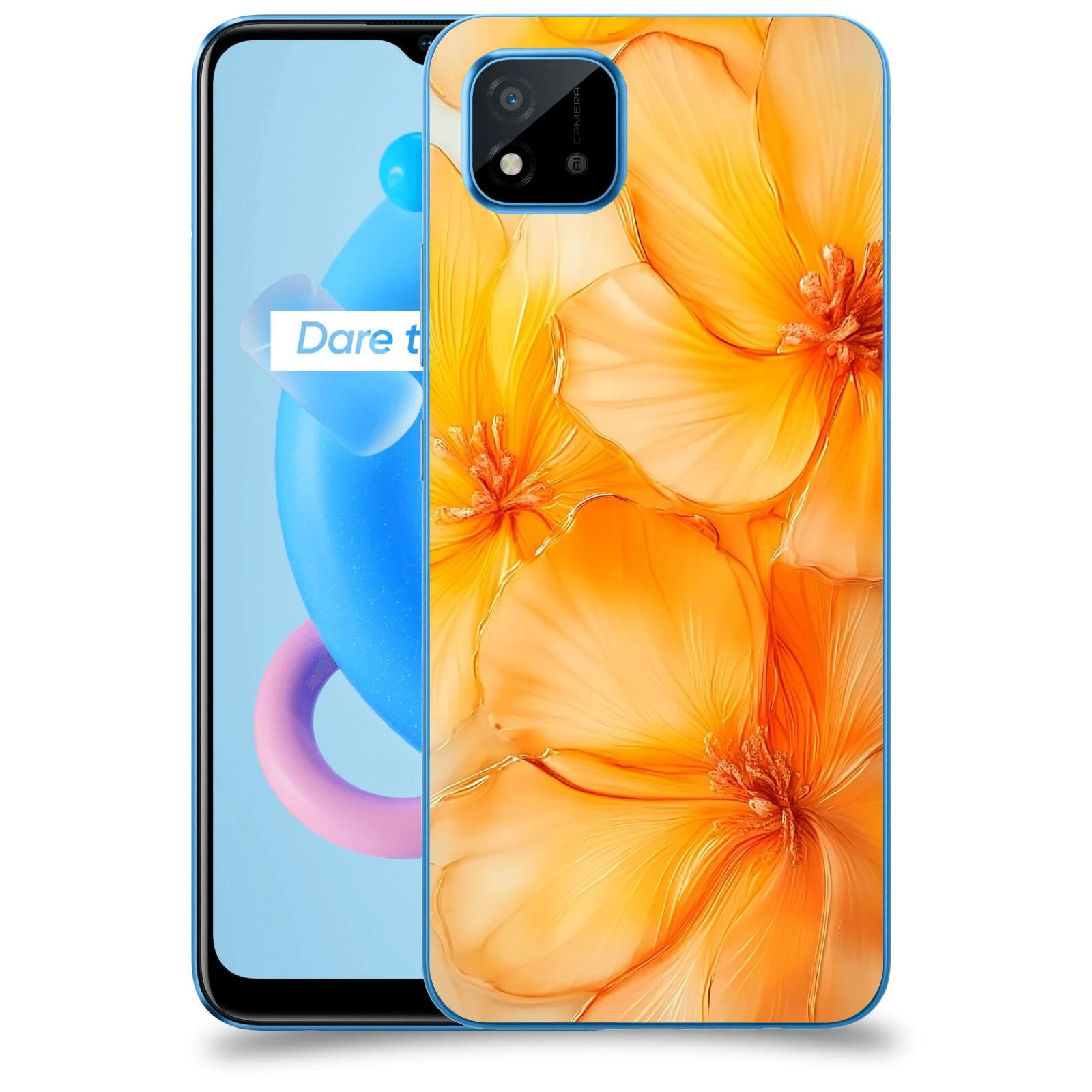 ACOVER Kryt na mobil Realme C11 (2021) - Jantarová něžnost