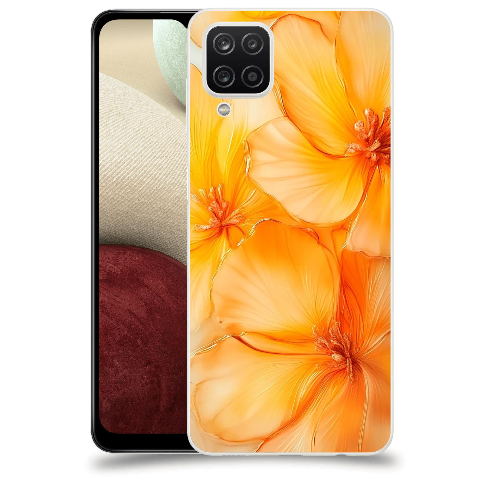 ACOVER Kryt na mobil Samsung Galaxy A12 A125F - Jantarová něžnost